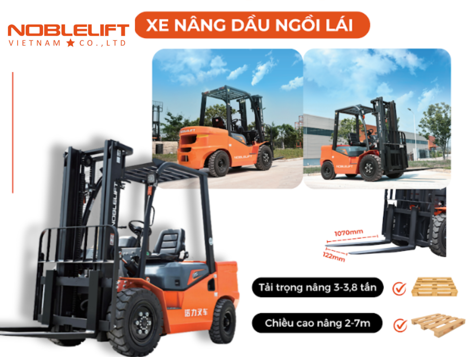 Hướng Dẫn Chọn Xe Nâng Dầu Ngồi Lái Phù Hợp Công Trình Ngoài Trời