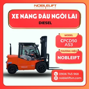 Xe Nâng Dầu Ngồi Lái 5000kg CPCD50-AS3 Noblelift