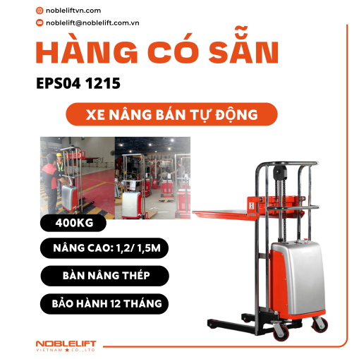 Xe nâng bán tự động 400kg Noblelift