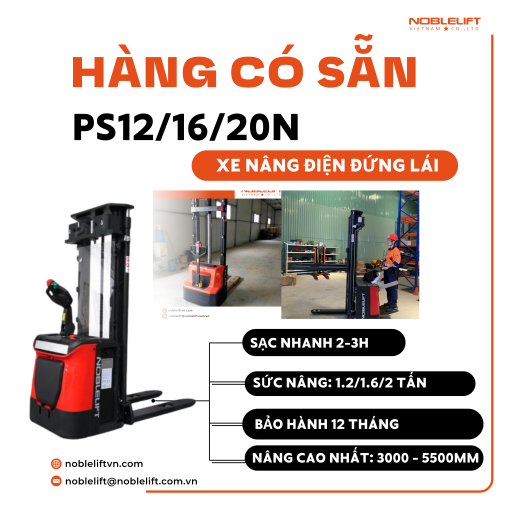 Xe Nâng Điện Đứng Lái PS12/16/20N