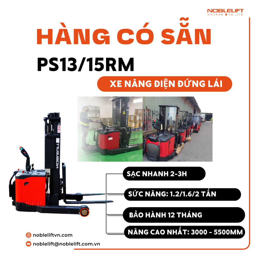 Xe Nâng Điện Đứng Lái PS1315RM