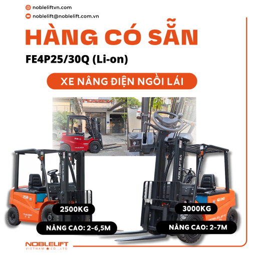 Xe nâng điện ngồi lái 2,5 - 3 tấn