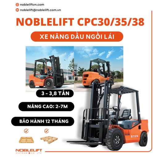 Xe nâng dầu 3 tấn CPC30/35/38 Noblelift