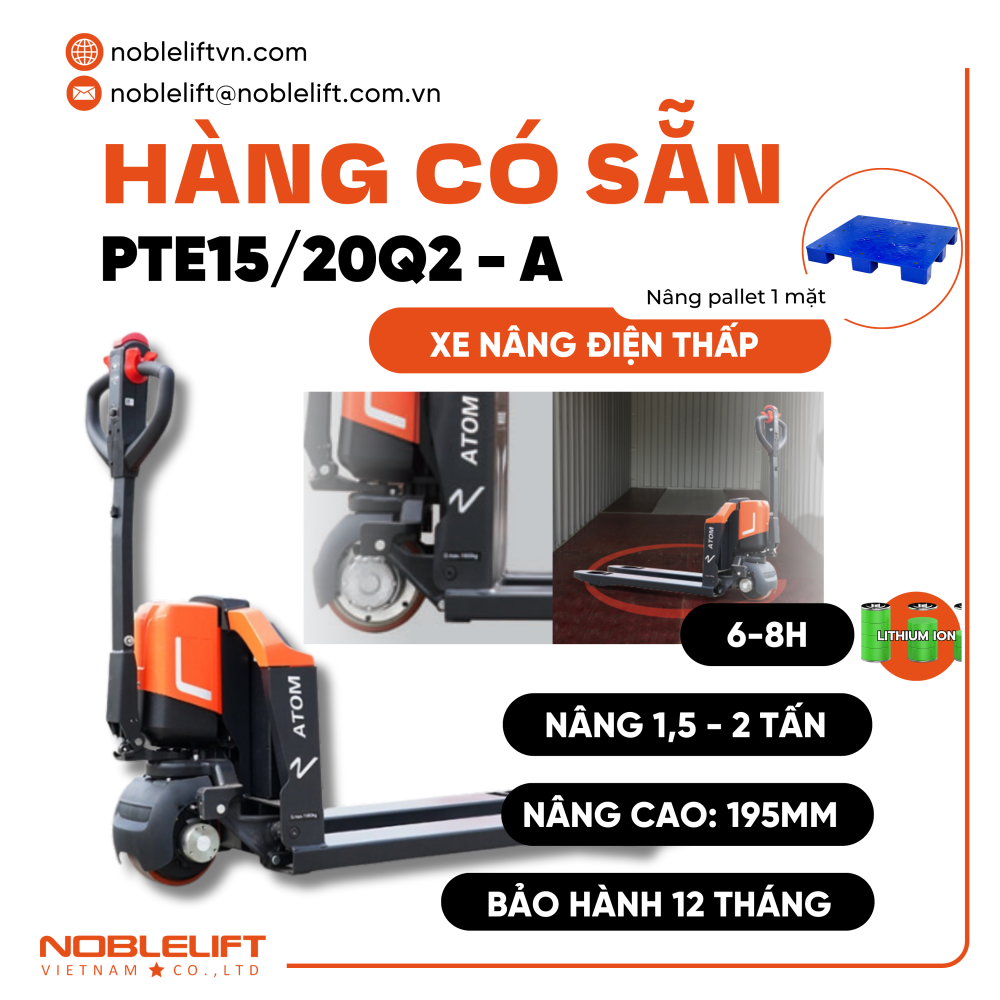 Xe nâng điện thấp PE15.20Q2-A Noblelift