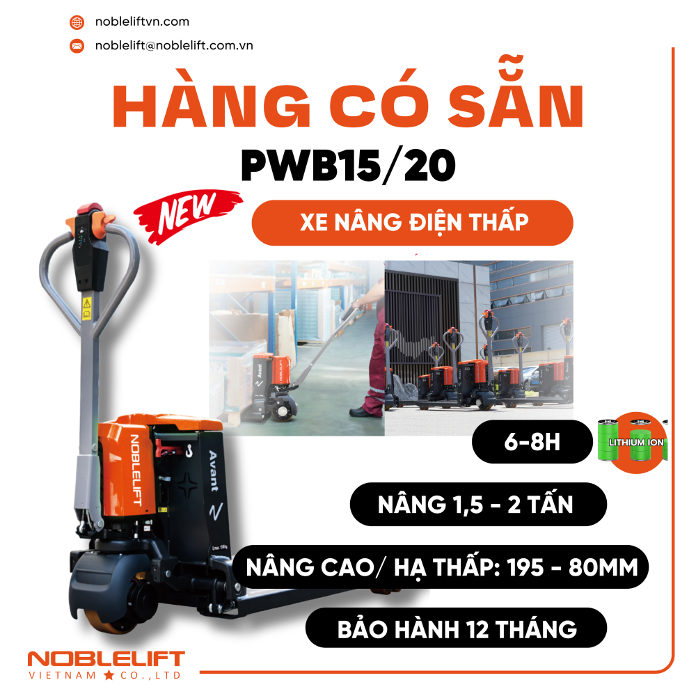 Xe nâng điện thấp PWB15/20 Noblelift