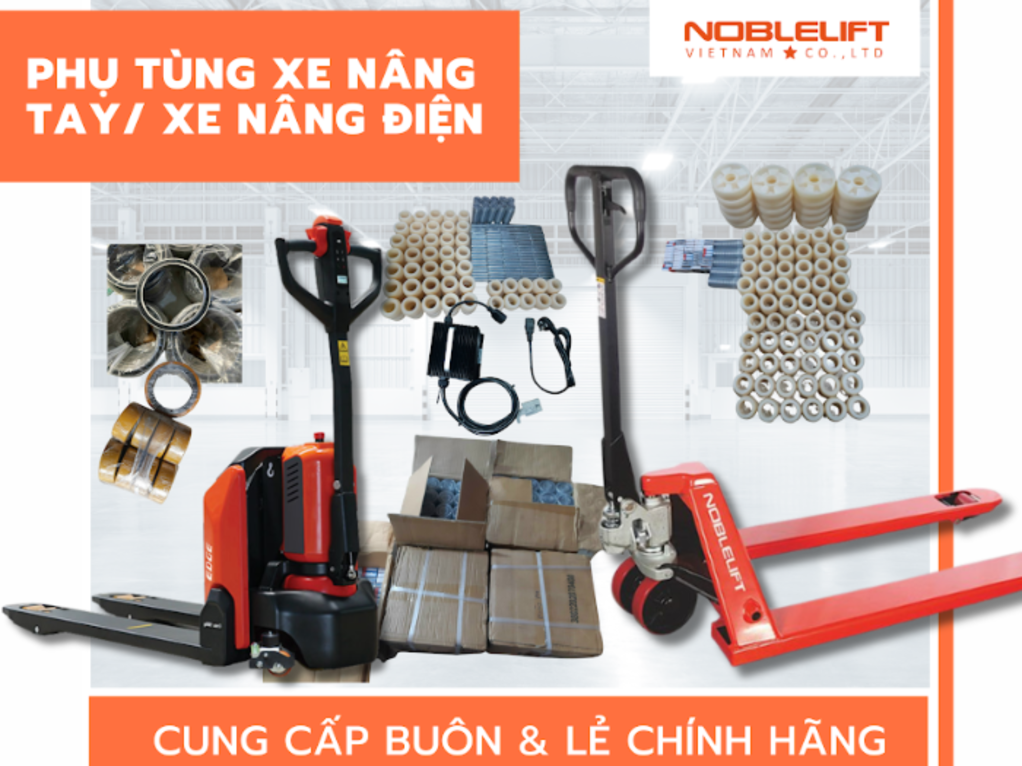 Tăng 200% Tuổi Thọ Xe Với Phụ Tùng Chính Hãng Tại Noblelift