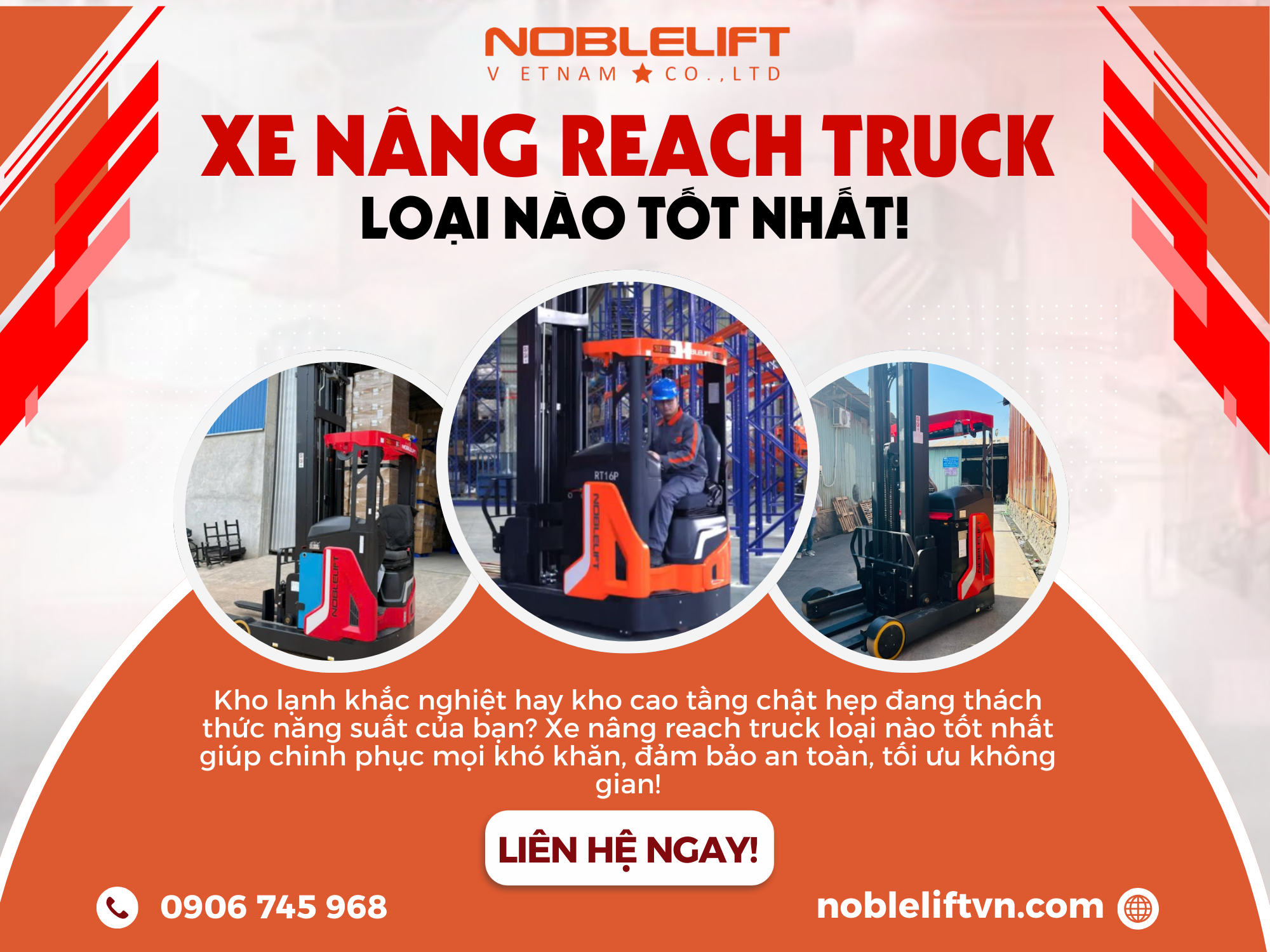 Xe Nâng Reach Truck Loại Nào Tốt Nhất Cho Kho Lạnh, Kho Cao Tầng?