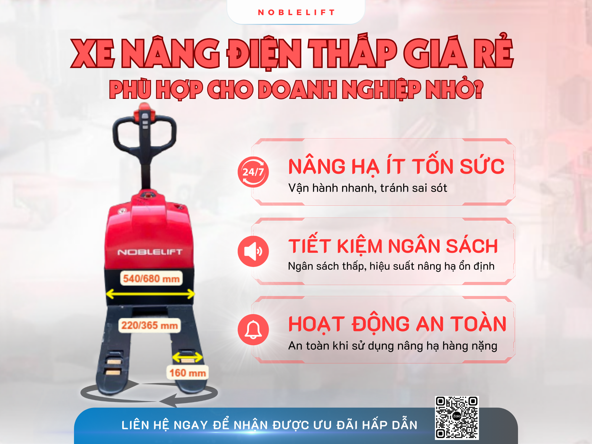 Xe Nâng Điện Thấp Giá Rẻ Có Thực Sự Phù Hợp Cho Doanh Nghiệp Nhỏ?
