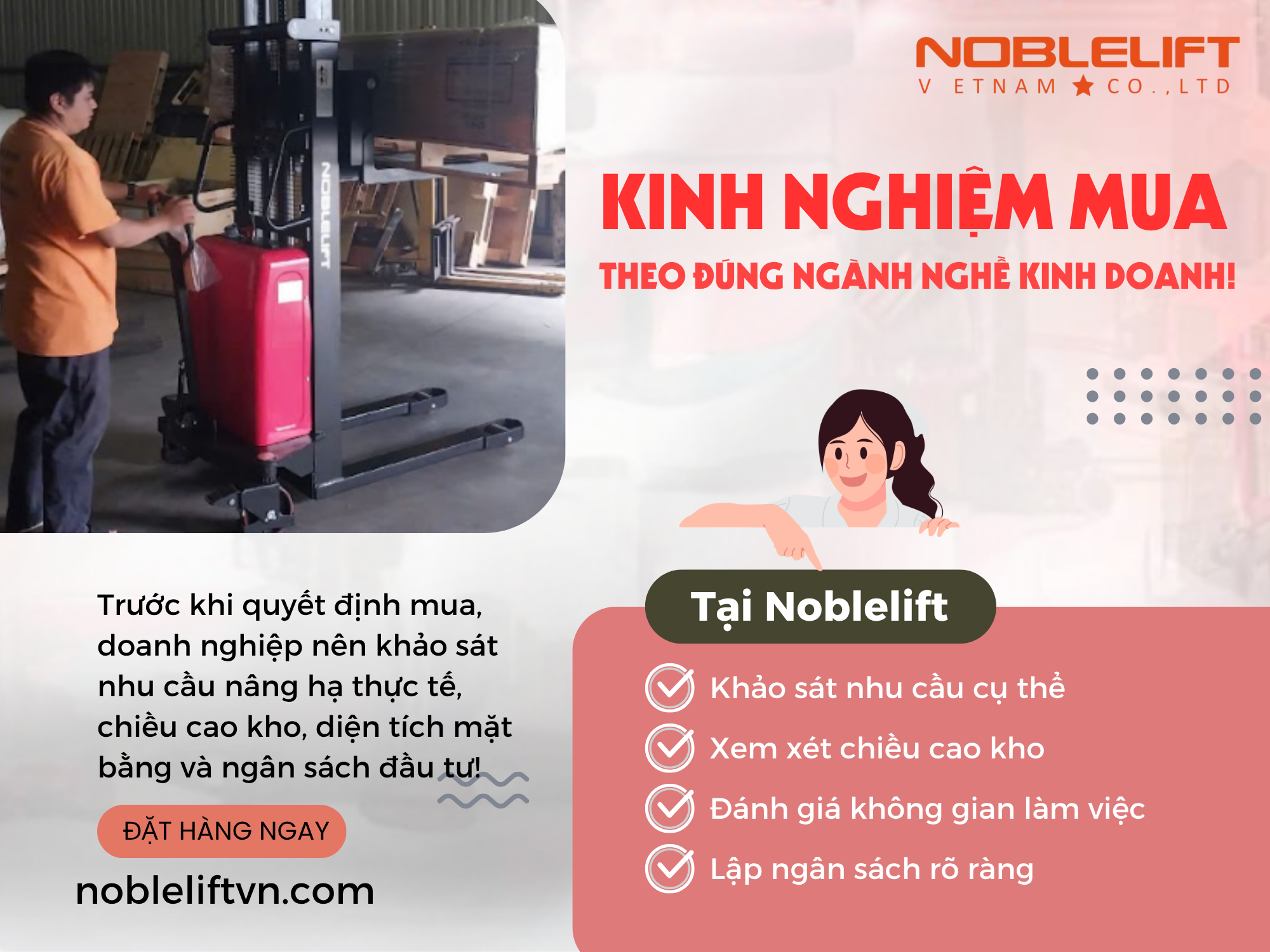 Khi nào không nên chọn xe nâng bán tự động?
