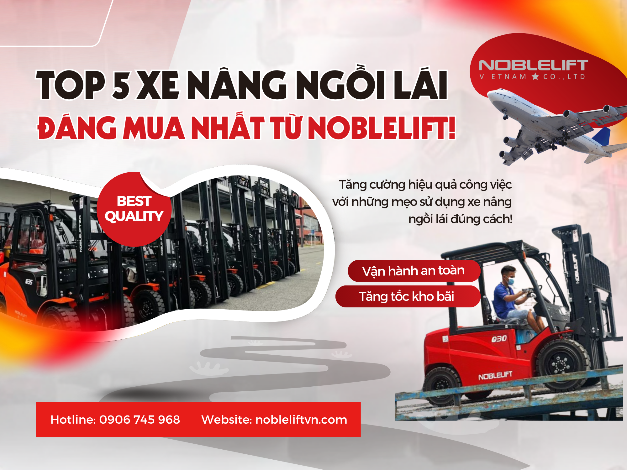 Top 5 Mẫu Xe Nâng Ngồi Lái Đáng Mua Nhất Từ Noblelift