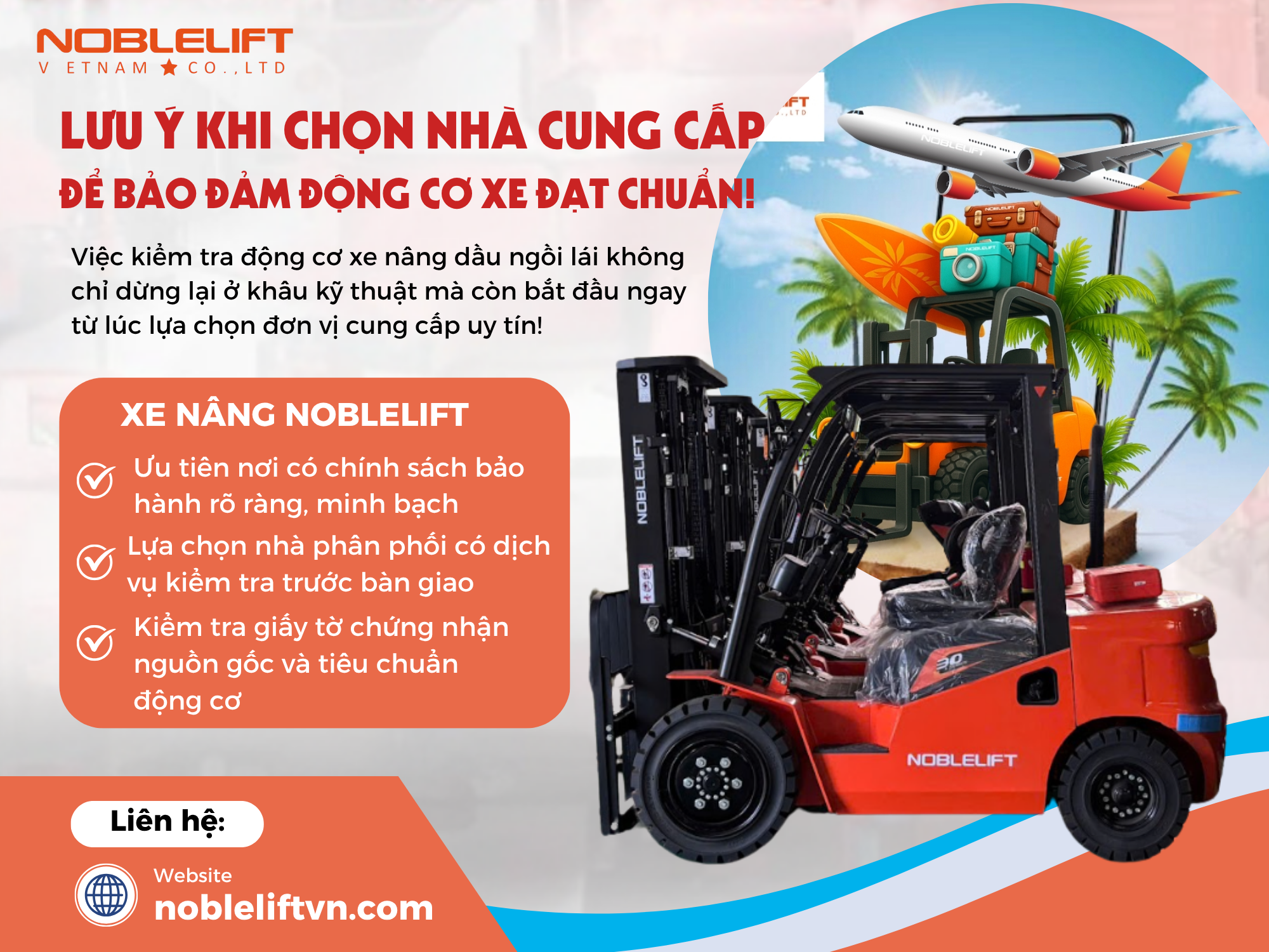 Lưu ý khi chọn đơn vị cung cấp để đảm bảo động cơ xe nâng dầu ngồi lái đạt chuẩn