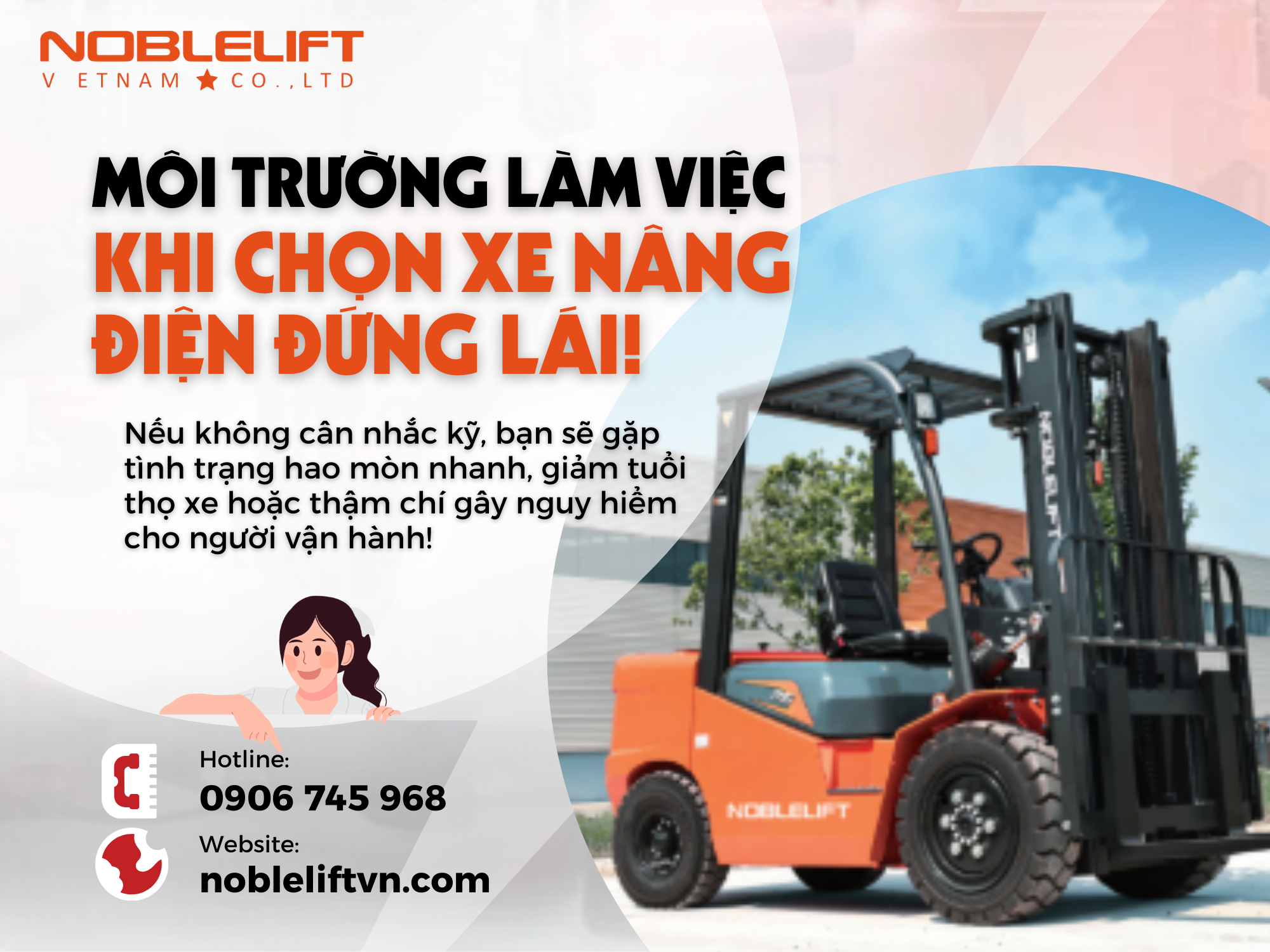 Lưu ý về môi trường làm việc khi chọn xe nâng điện đứng lái