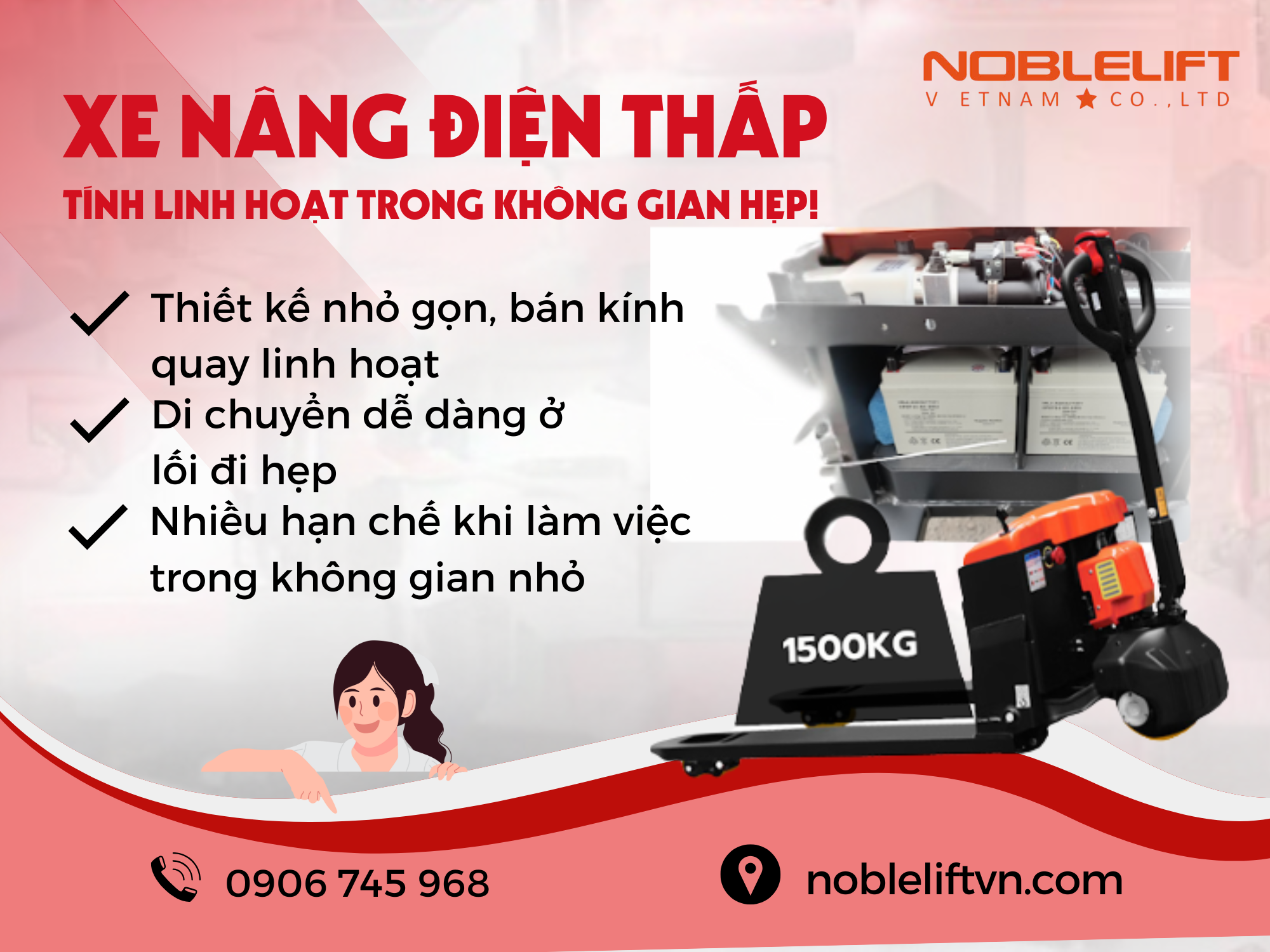 Xe nâng điện thấp có đủ sức thay thế xe nâng tay về tính linh hoạt trong không gian hẹp?