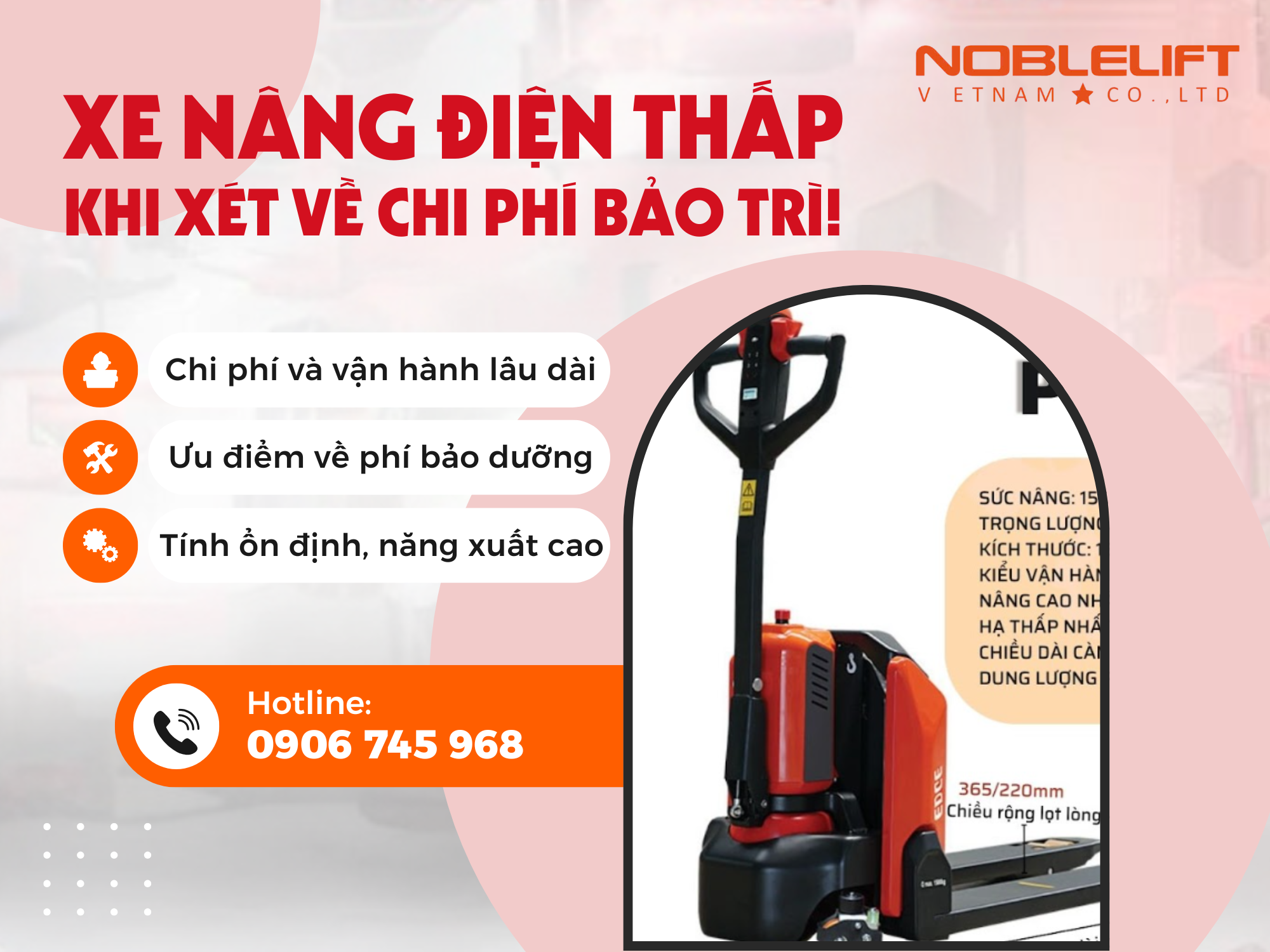 Xe nâng điện thấp có đủ sức thay thế xe nâng tay khi xét về chi phí và bảo trì?