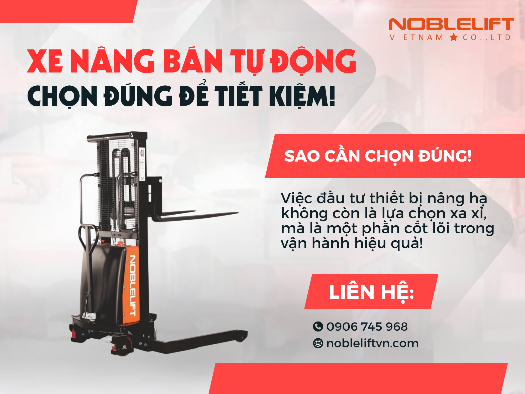 Xe Nâng Bán Tự Động Phù Hợp Cho Ngành Nào? Chọn Đúng Để Tiết Kiệm!