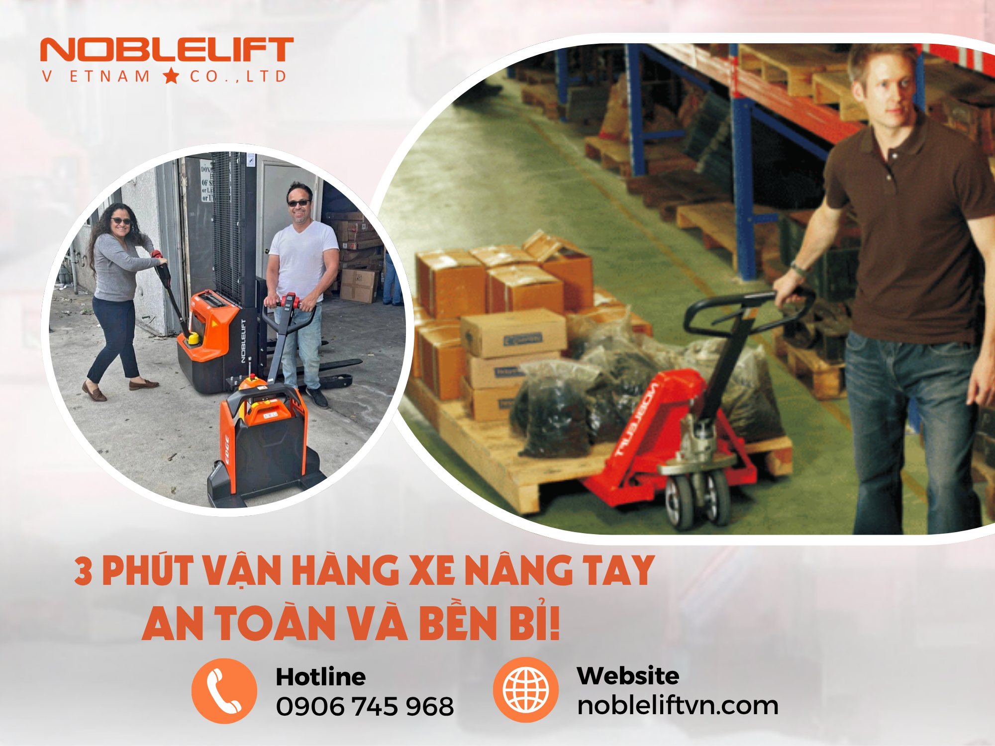 Chỉ Mất 3 Phút Để Biết Cách Vận Hành Xe Nâng Tay An Toàn Và Bền Bỉ