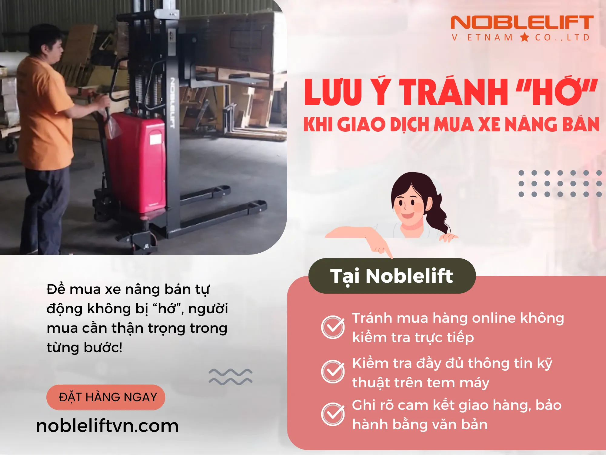 Những Lưu Ý Tránh “Hớ” Khi Giao Dịch Mua Xe Nâng Bán Tự Động