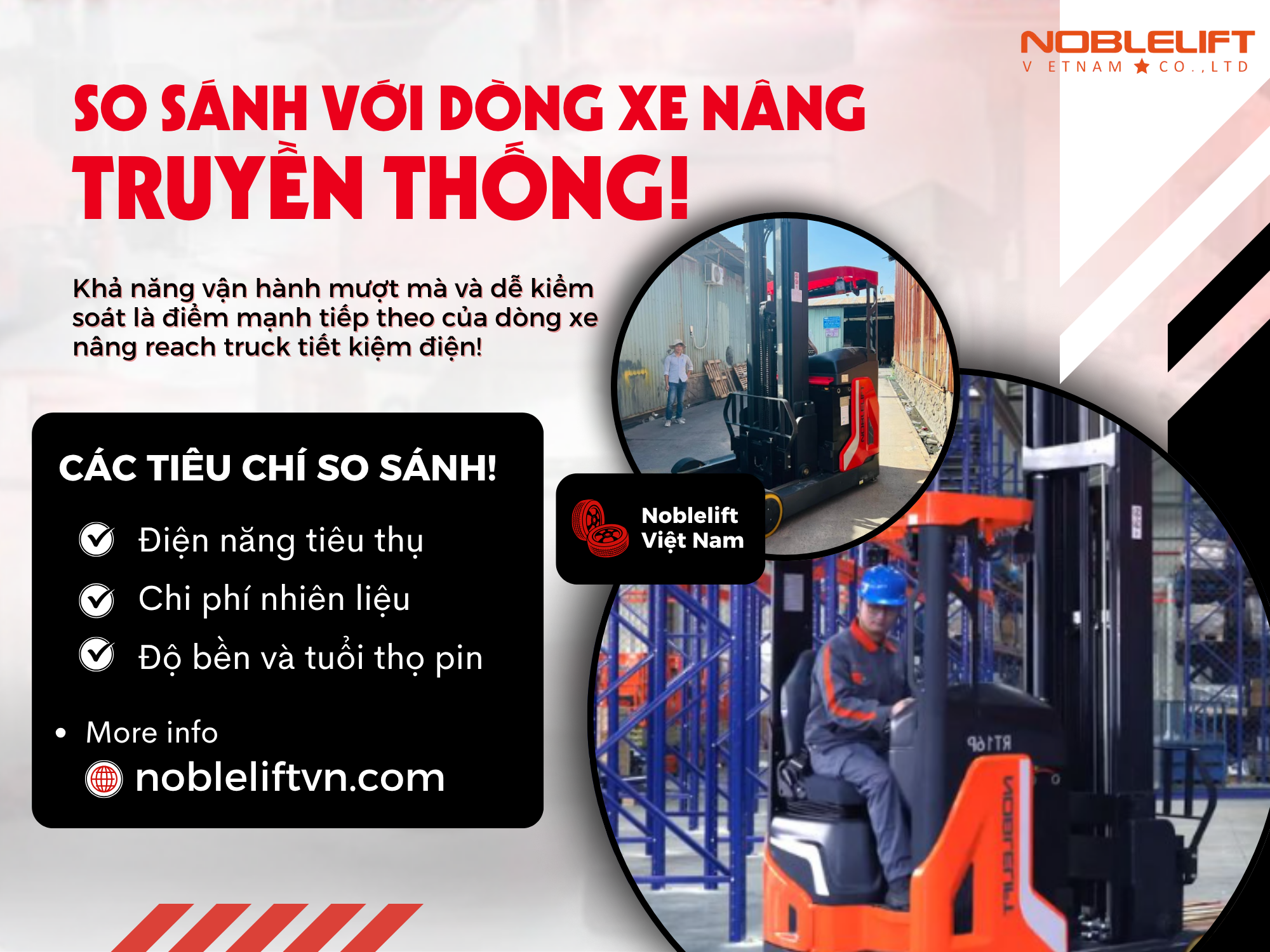Dòng Xe Nâng Reach Truck Tiết Kiệm Điện Phù Hợp Với Đối Tượng Nào?