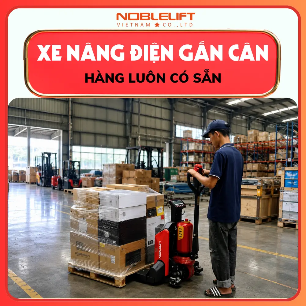 Xe Nâng Điện Gắn Cân 1.5 Tấn PTE15N SC Noblelift