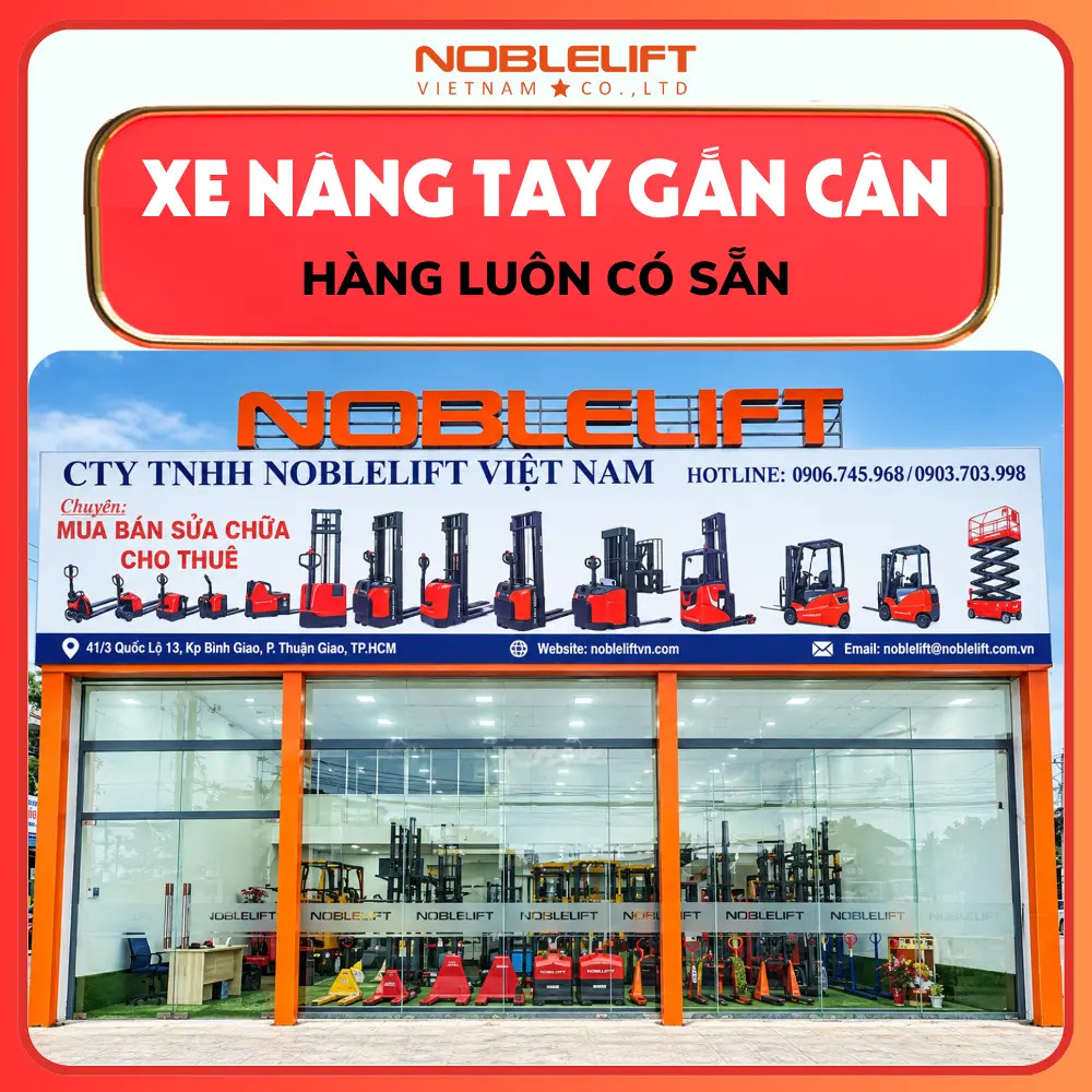 Xe Nâng Tay Gắn Cân 2 Tấn HPT20S Noblelift
