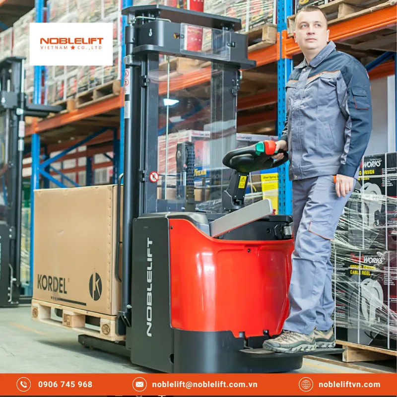 Lợi Thế Khi Chọn Xe Nâng Tự Động Có Bệ Đứng Lái Hiện Đại Tại Noblelift