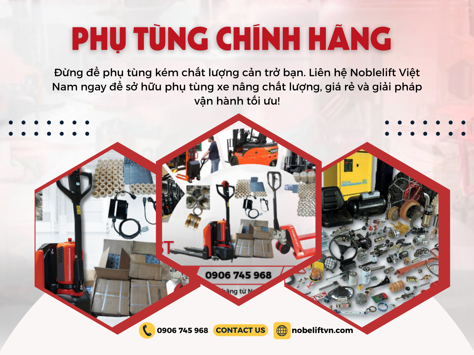Phụ tùng chính hãng, xe nâng vận hành đỉnh cao!