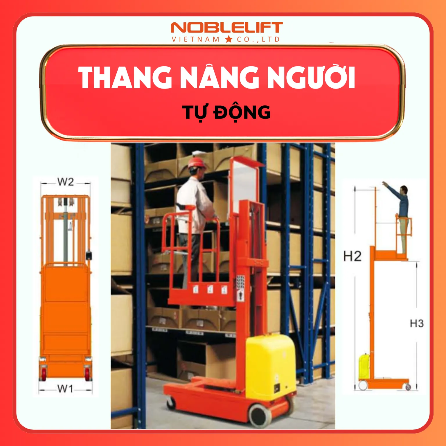Ở đâu bán thang nâng người tự động 2m - 4.5m GOPZ MAIHUI chính hãng?