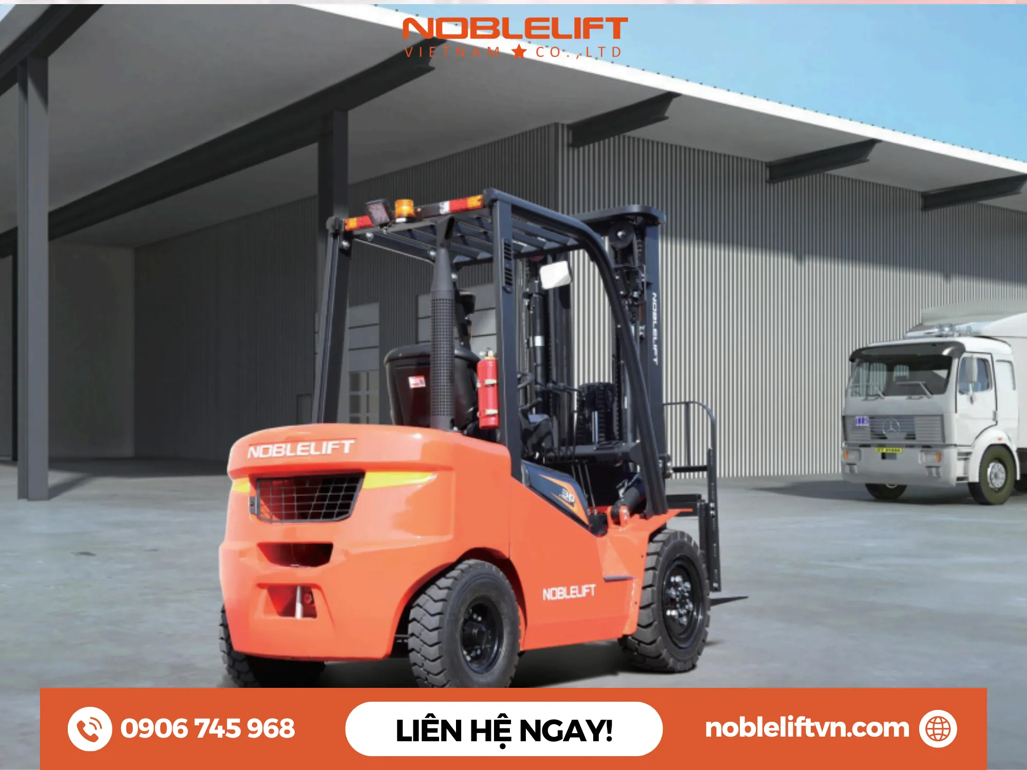 Ứng dụng thực tế của xe nâng dầu ngồi lái CPCD20/25-AS1 Noblelift trong các ngành công nghiệp