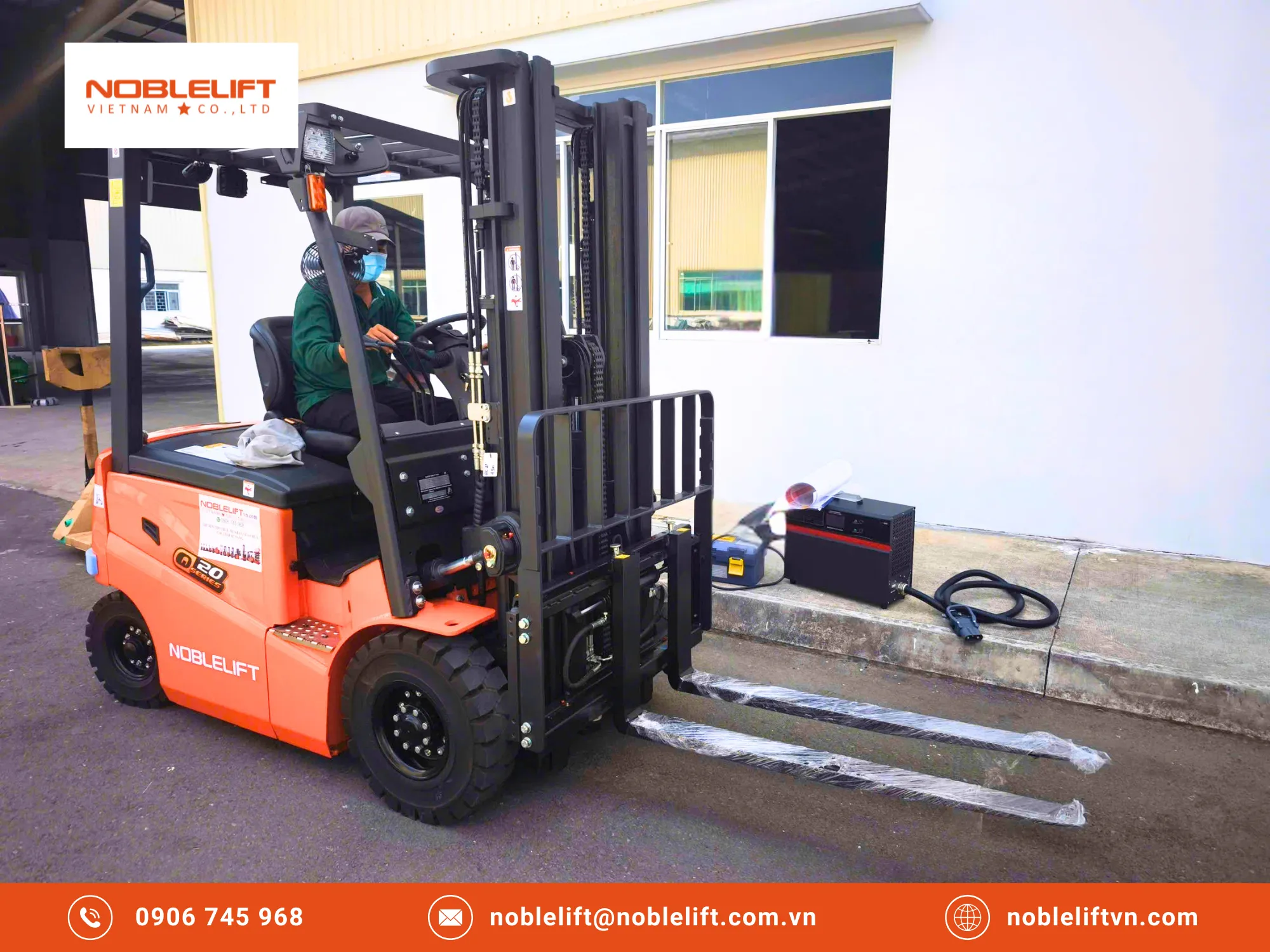 Lựa chọn Noblelift - Nơi Xe nâng điện ngồi lái giúp tối ưu hóa hiệu suất tối đa