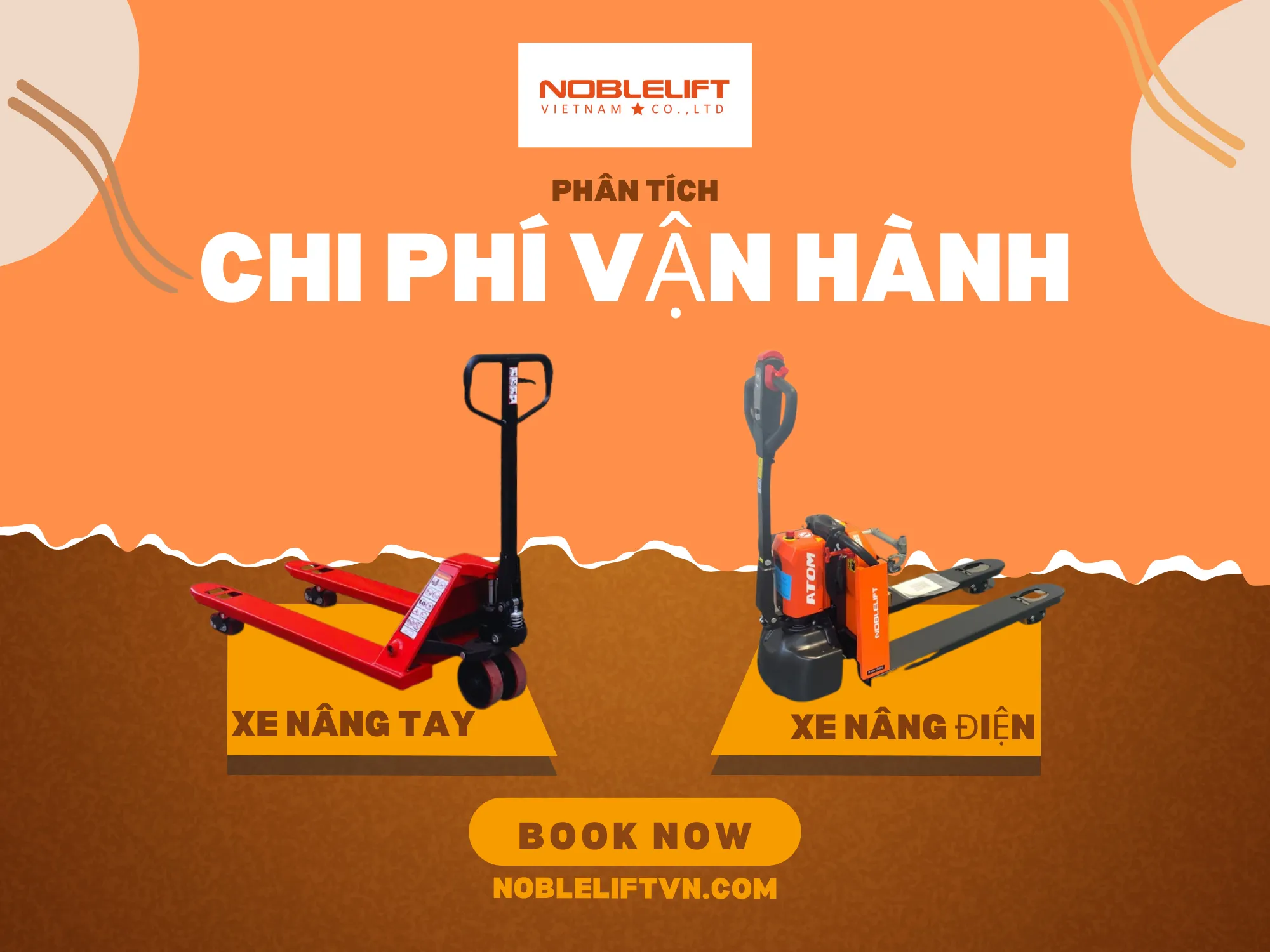 Phân tích chi phí vận hành khi chọn xe nâng tay hay xe nâng điện