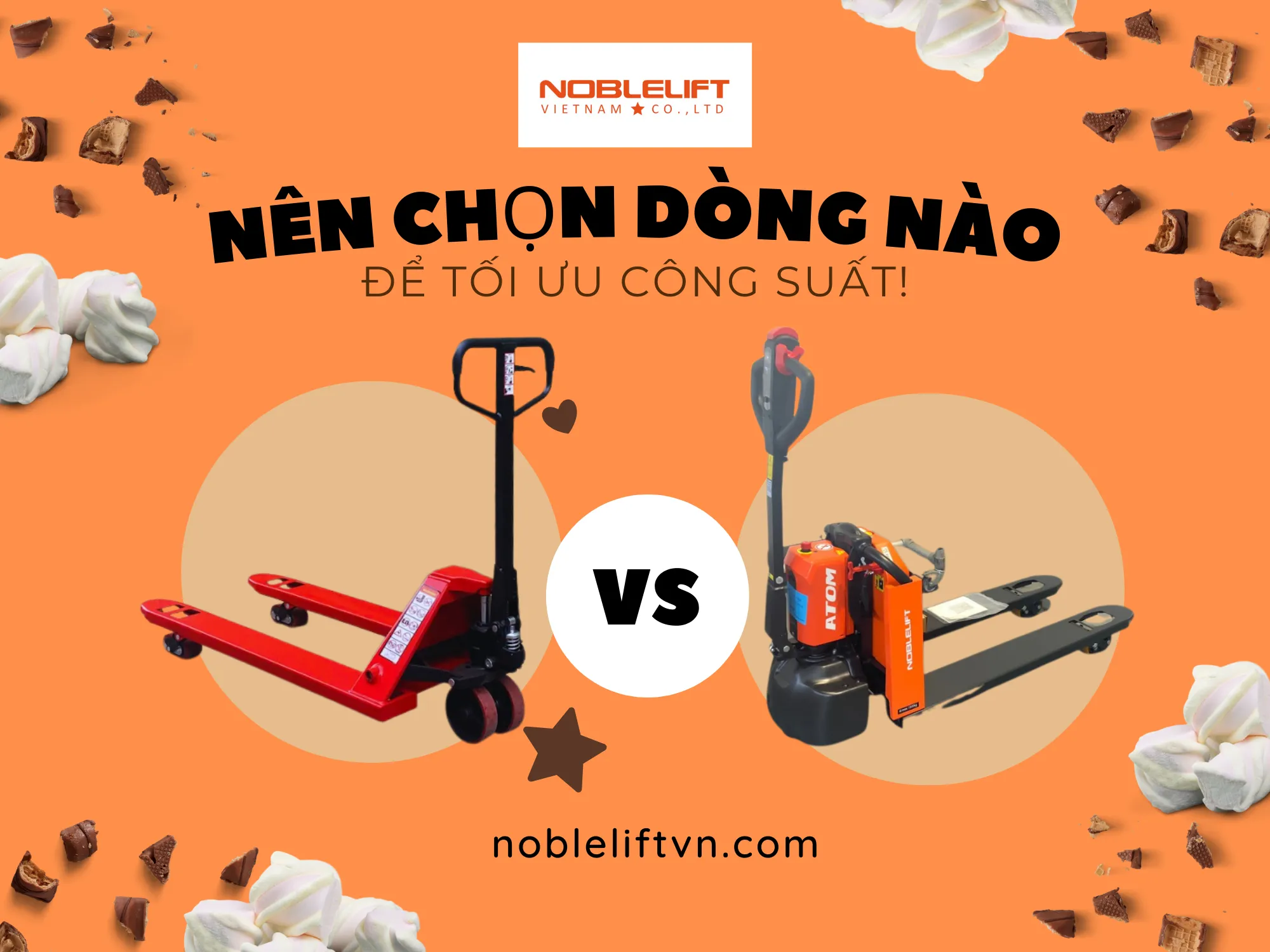 Nên chọn xe nâng tay hay xe nâng điện để tối ưu hóa công suất?