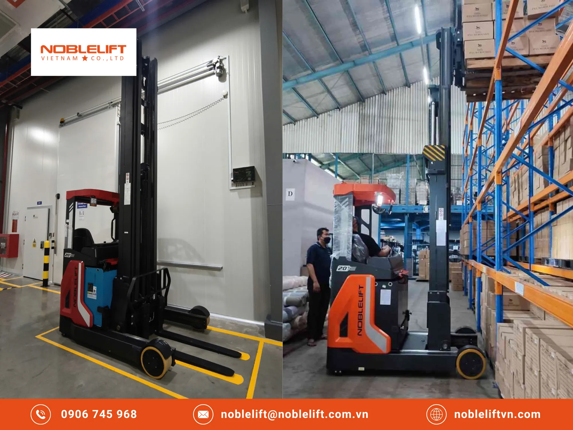 Đảm bảo an toàn tuyệt đối nhờ công nghệ tiên tiến từ xe nâng điện reach truck