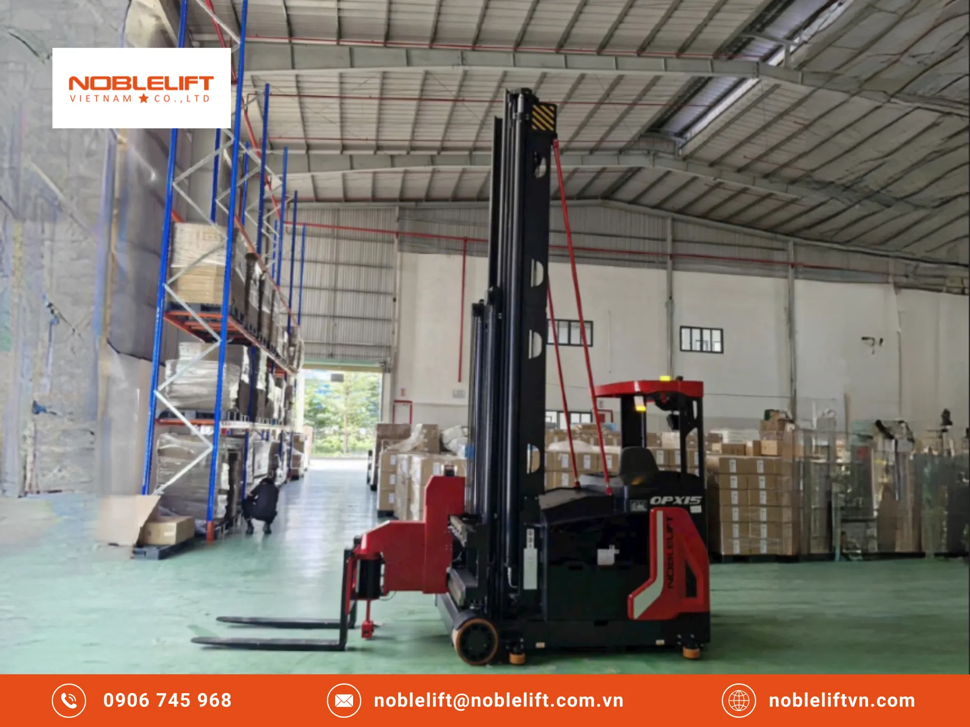 Giải quyết bài toán năng lượng bằng công nghệ tiên tiến từ xe nâng điện reach truck
