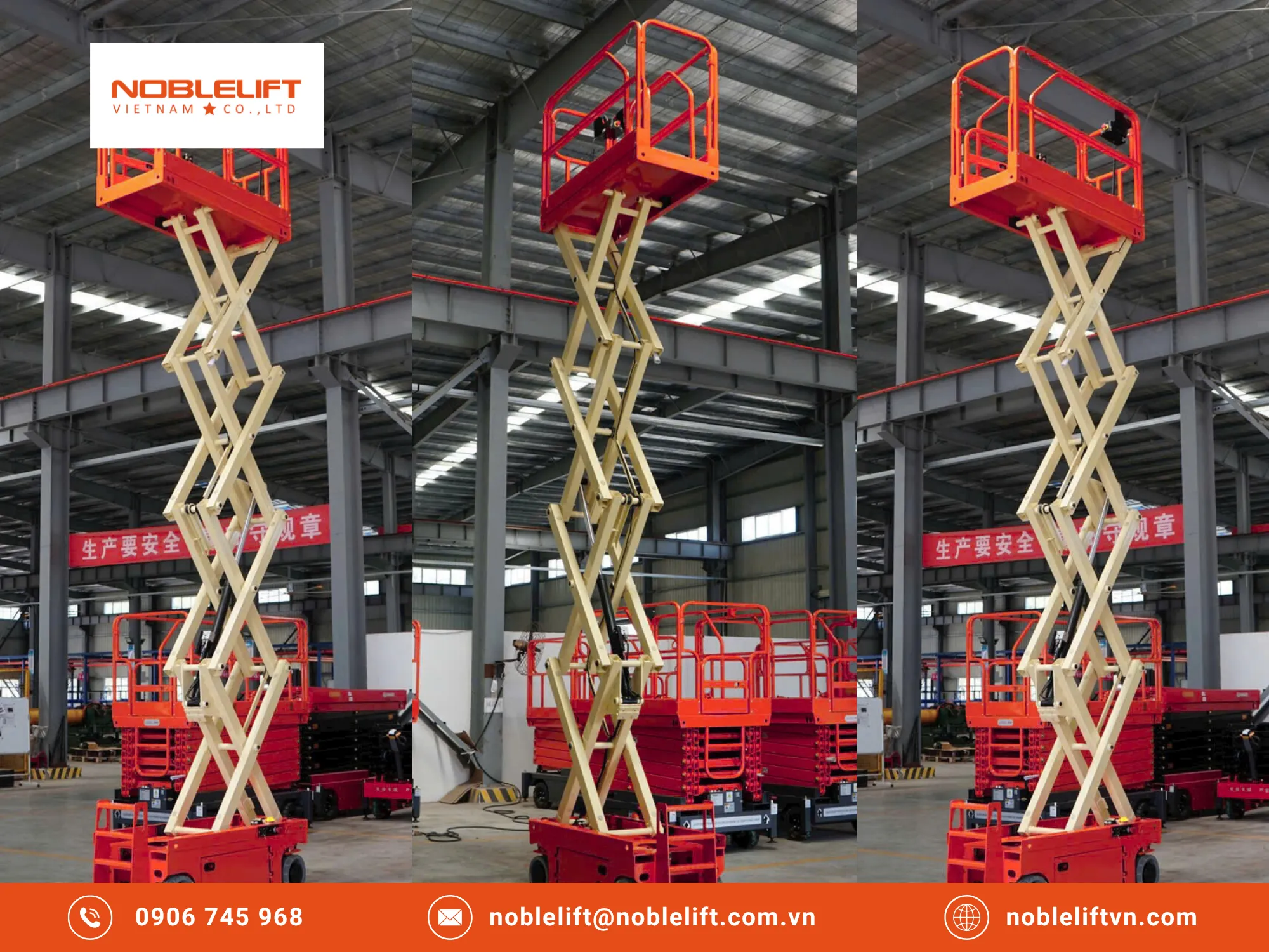 Đầu tư thang nâng người tự hành 12m giúp tối ưu hóa chi phí nhân công và thời gian