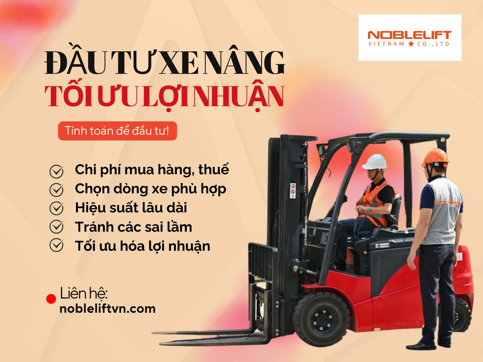 Cách tính toán chi phí đầu tư xe nâng để tối ưu hóa lợi nhuận cho doanh nghiệp vận tải