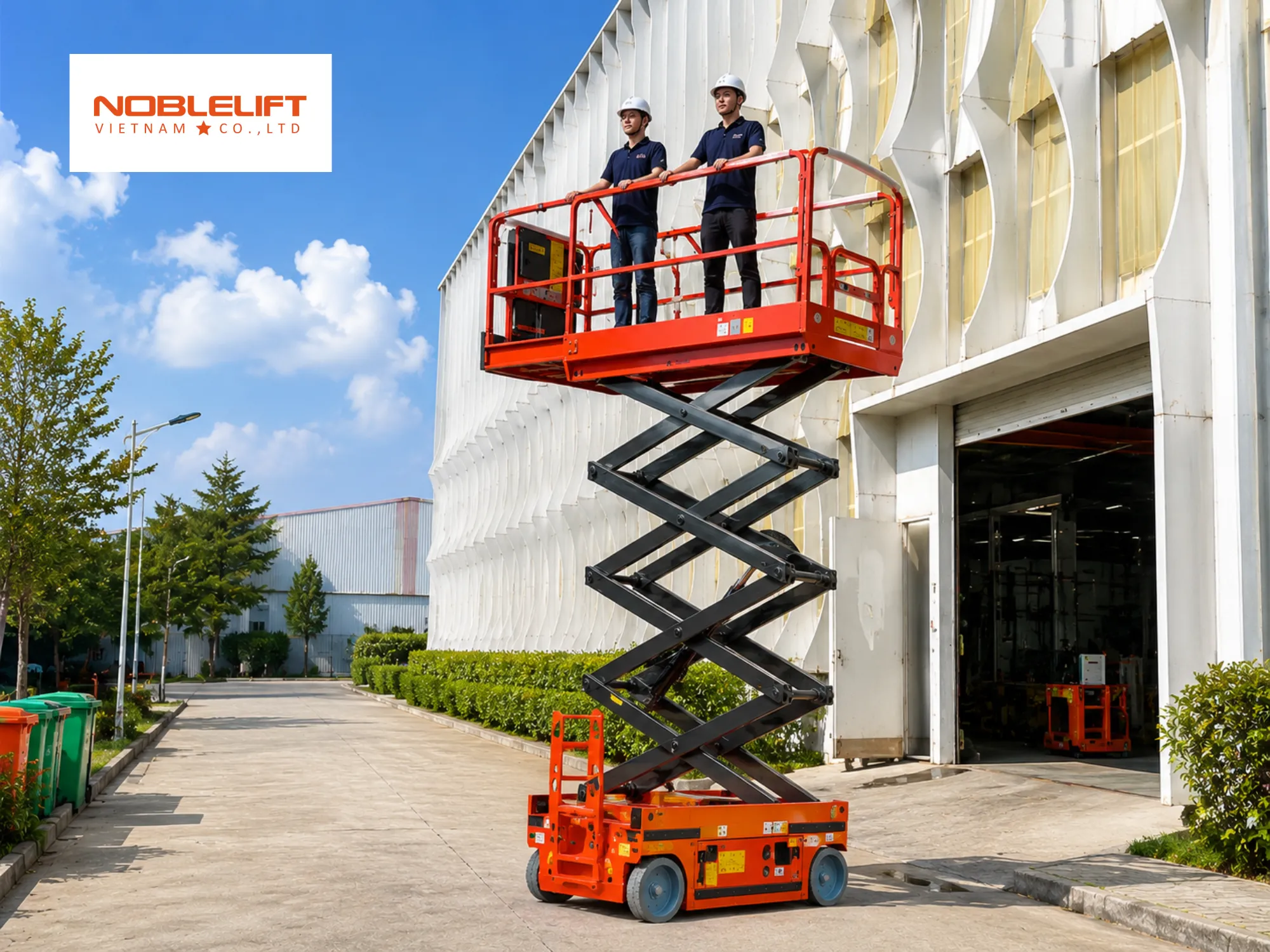 Trầm trọng hóa sự cố nhờ hạn chế rủi ro ngã cao nhờ thang nâng người
