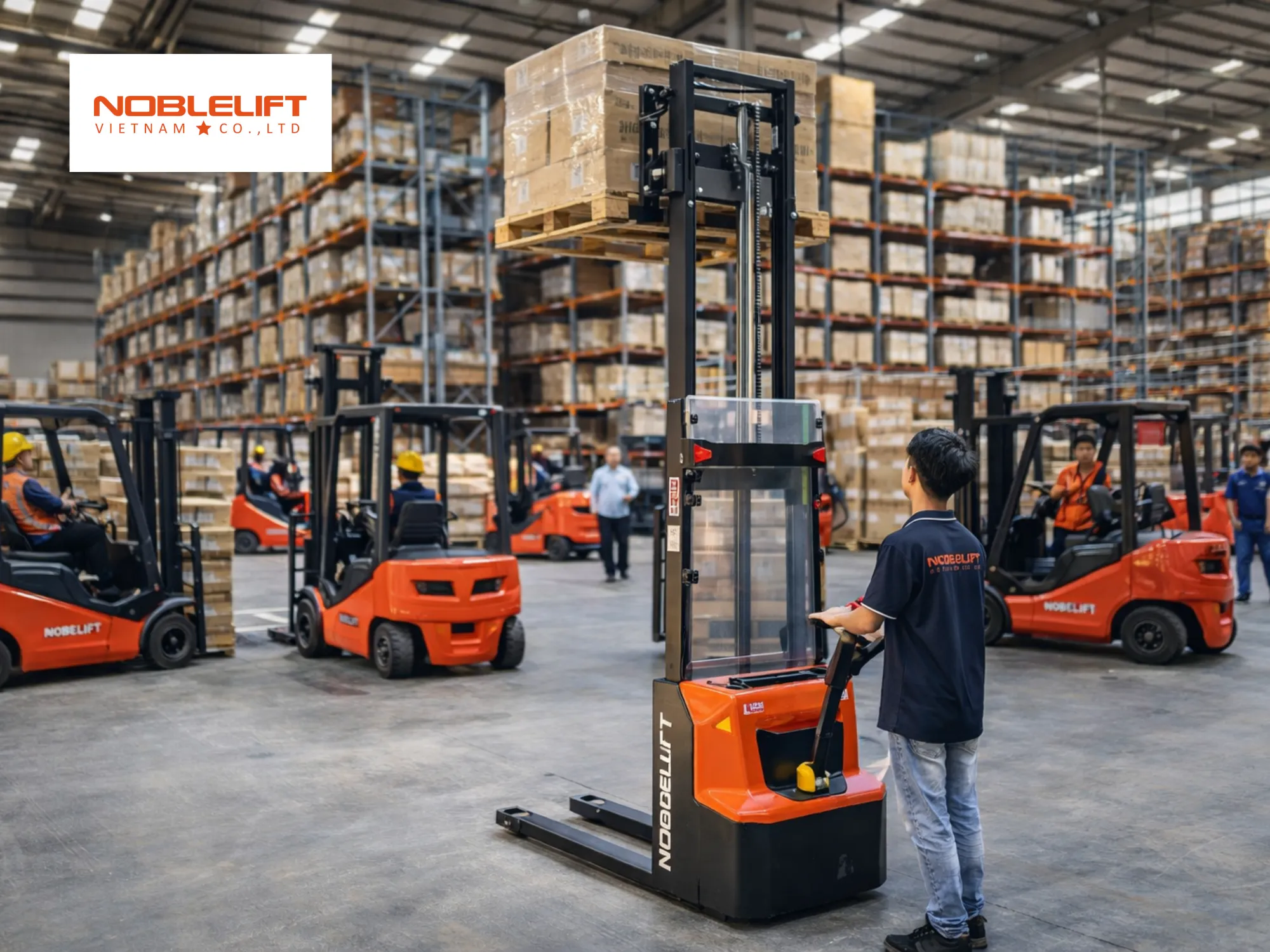 Bánh xe hỗ trợ khả năng chịu tải liên tục của xe nâng tay