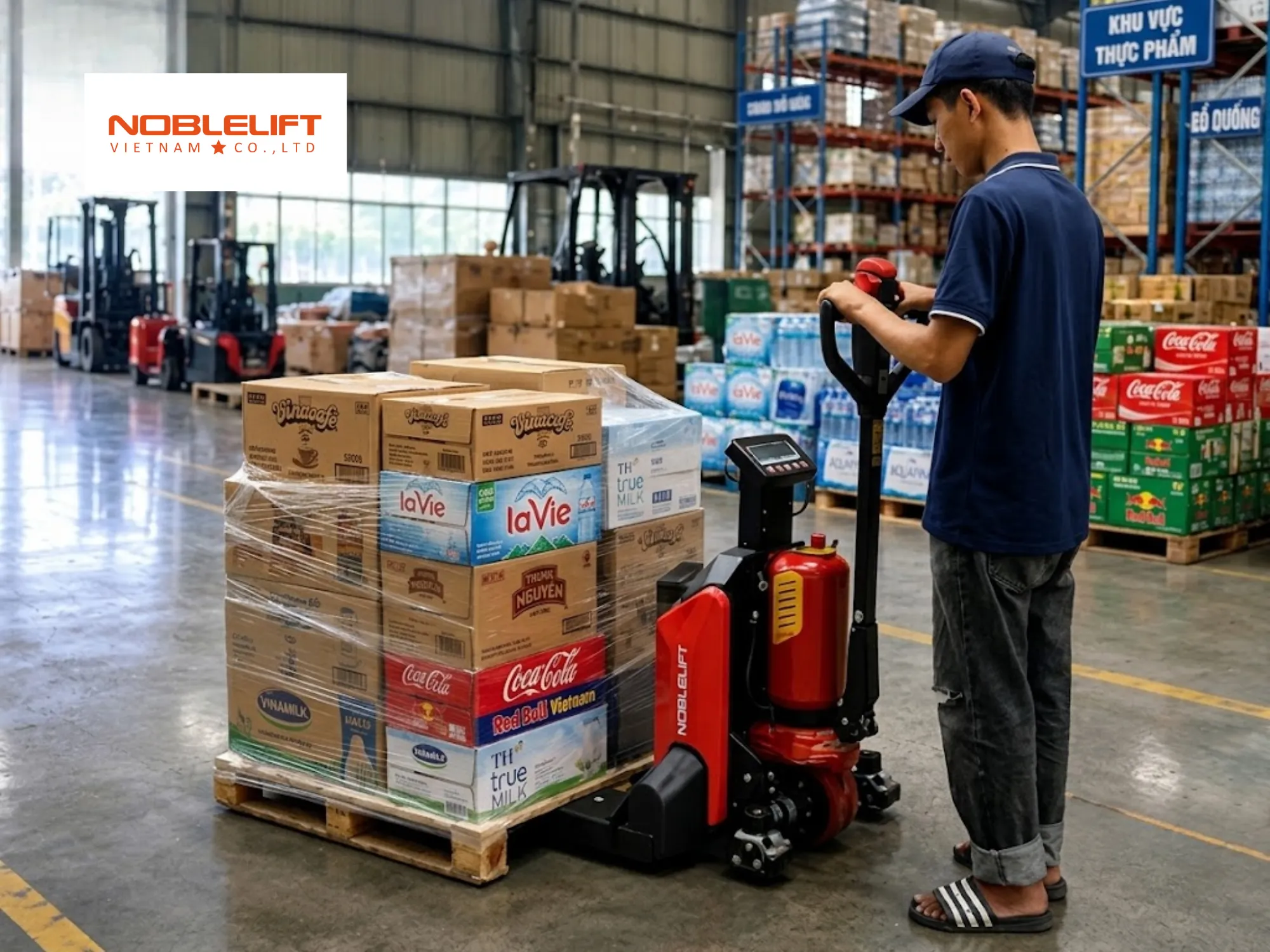 Lợi ích khi kiểm soát khối lượng bằng xe nâng gắn cân điện