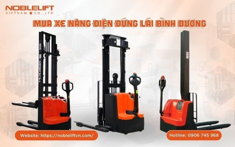 Mua xe nâng điện đứng lái Bình Dươn