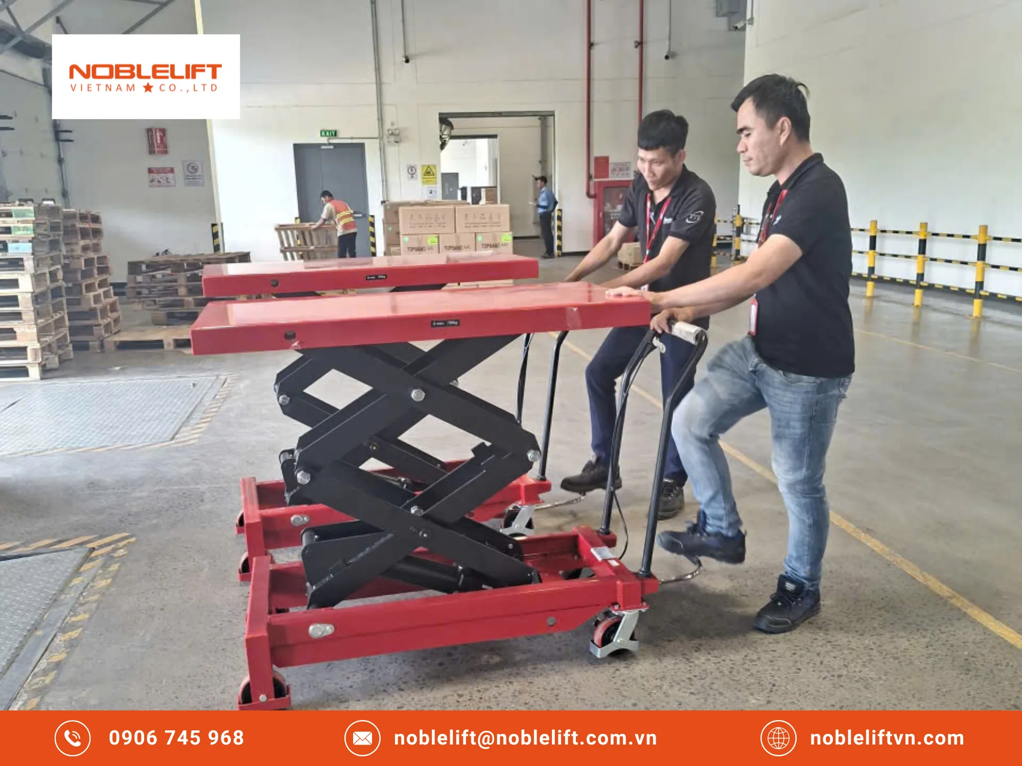 Noblelift Việt Nam - Điểm đến số 1 để nâng hạ khuôn mẫu bằng xe nâng mặt bàn thủy lực