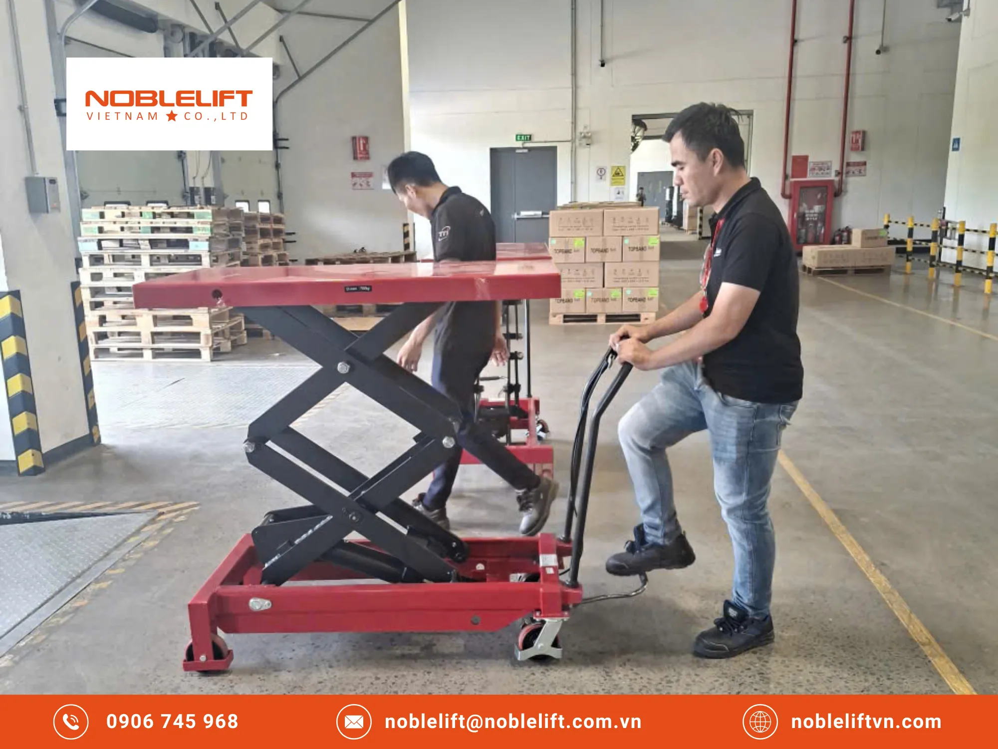 Noblelift Việt Nam – Đơn vị cung cấp thiết bị nâng hạ khuôn mẫu bằng xe nâng mặt bàn thủy lực