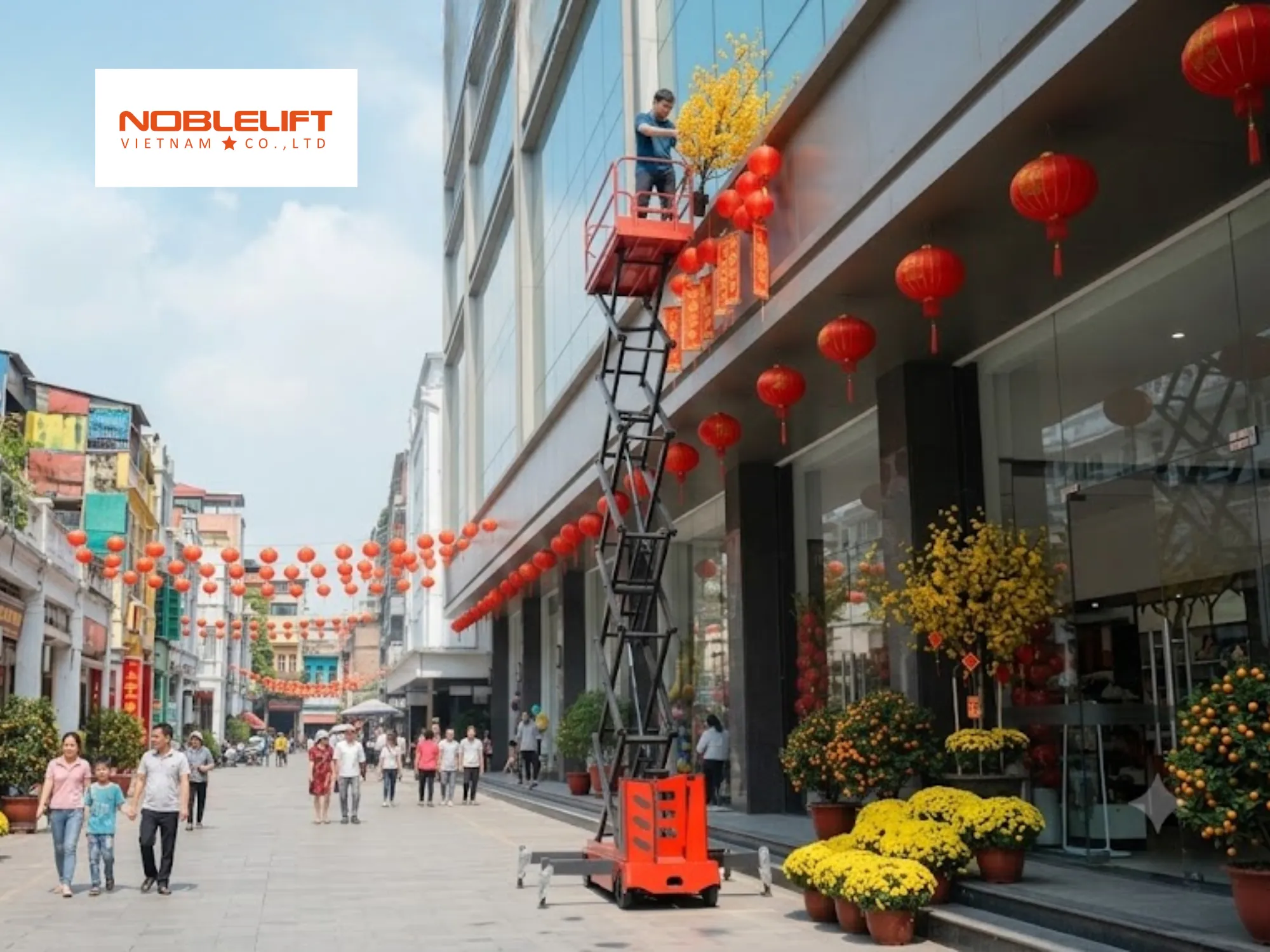 Quy tắc an toàn khi dùng thang nâng về trang bị và tải trọng nâng