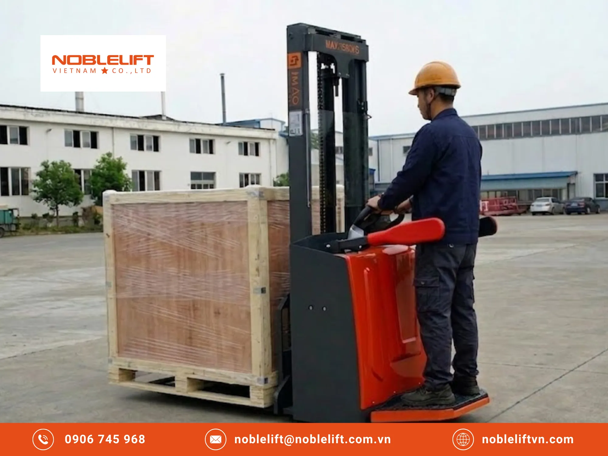 Thử nghiệm tải trọng trong quy trình kiểm định xe nâng bán tự động