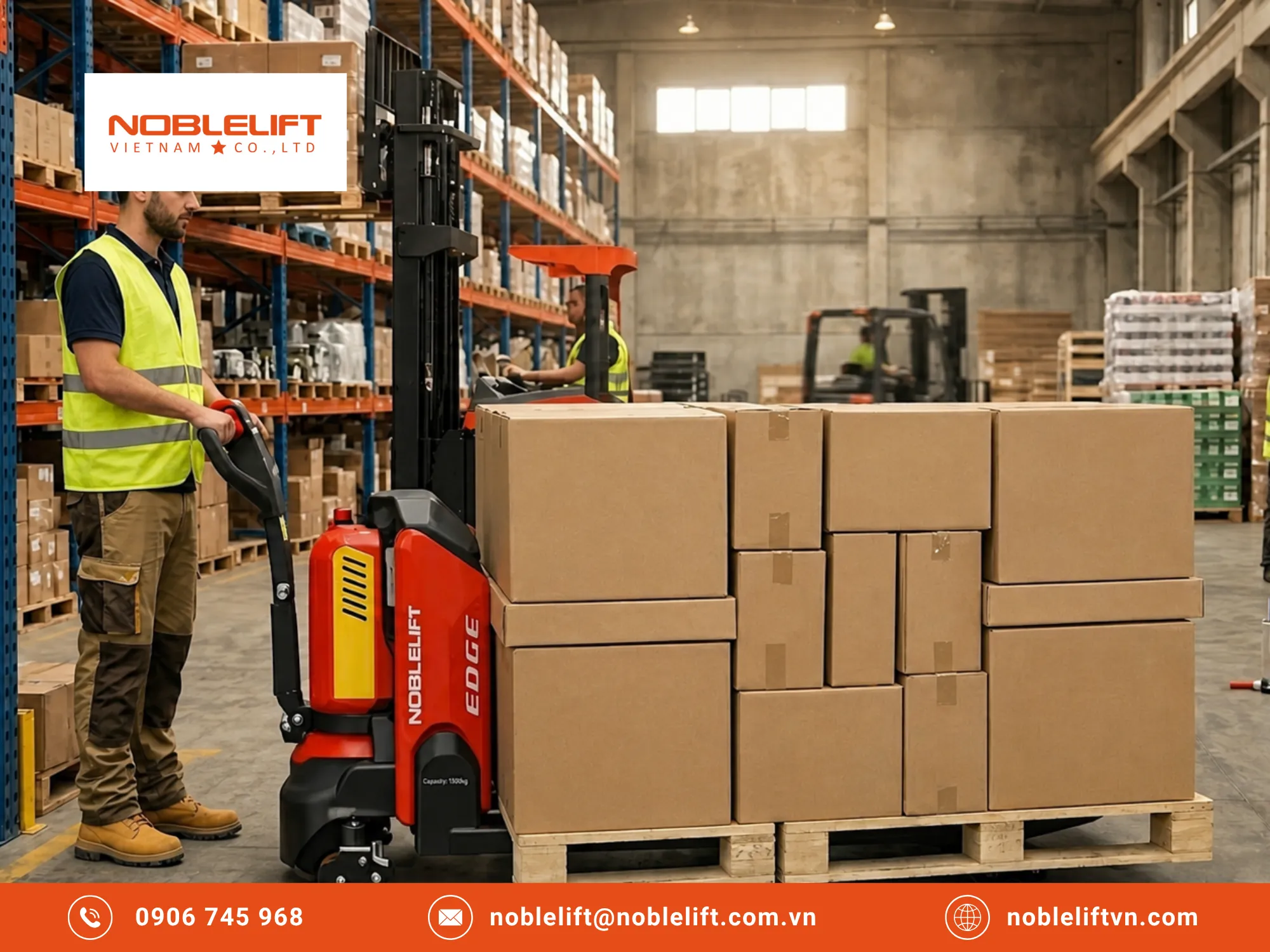 Ưu điểm pin Lithium khi thay thế hoàn toàn xe nâng cơ bằng xe nâng điện thấp