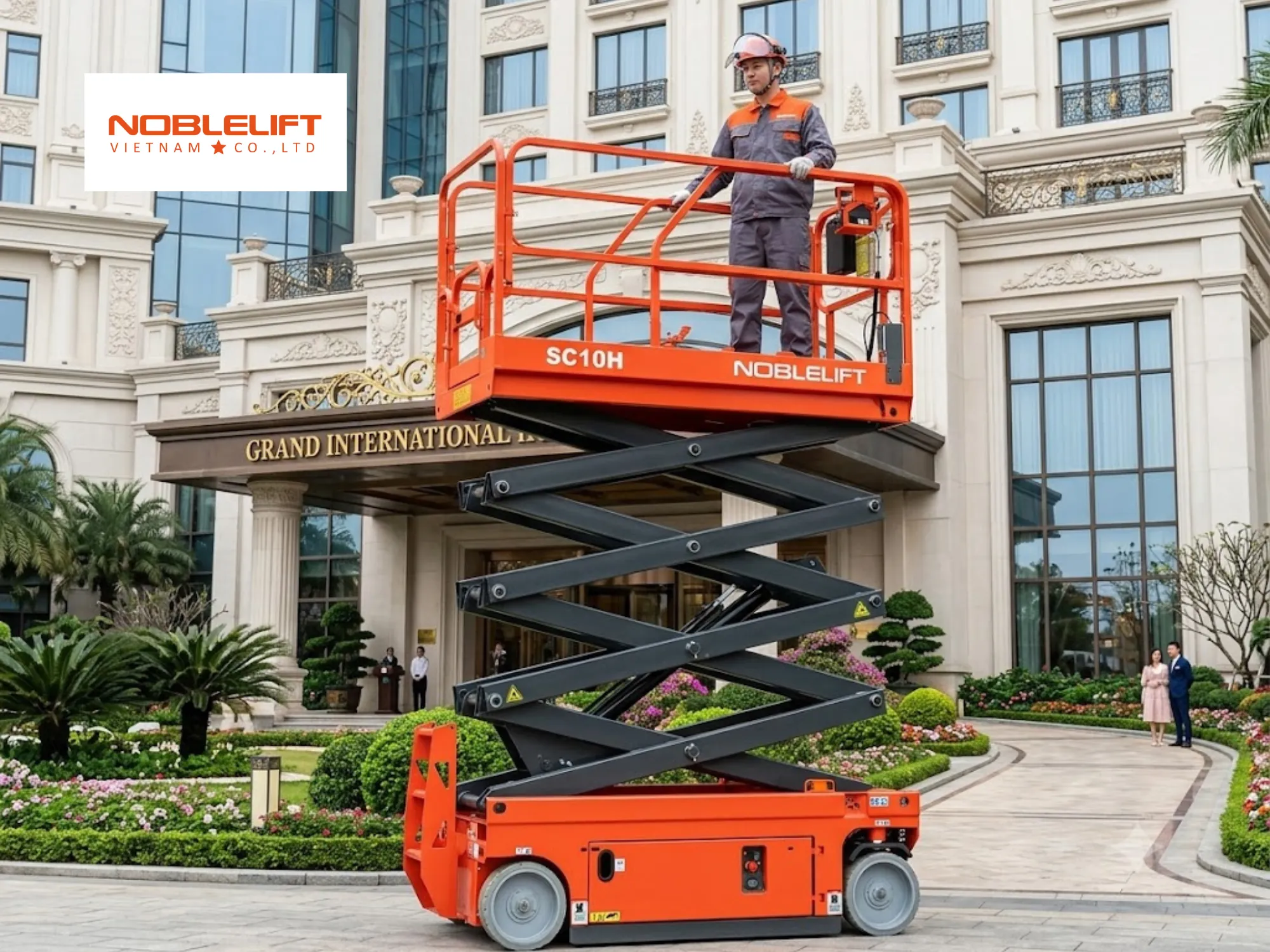 Hệ thống cảnh báo tự động là tiêu chuẩn an toàn của thang nâng người tiên quyết