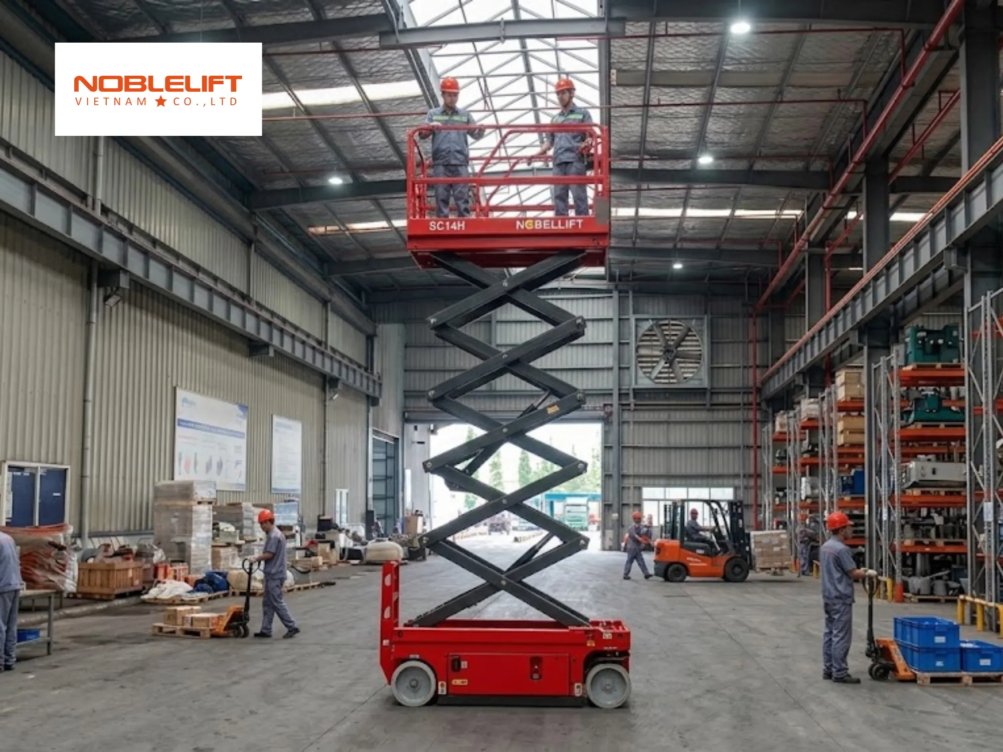 Yêu cầu chân chống theo tiêu chuẩn an toàn mới nhất đối với thang nâng người