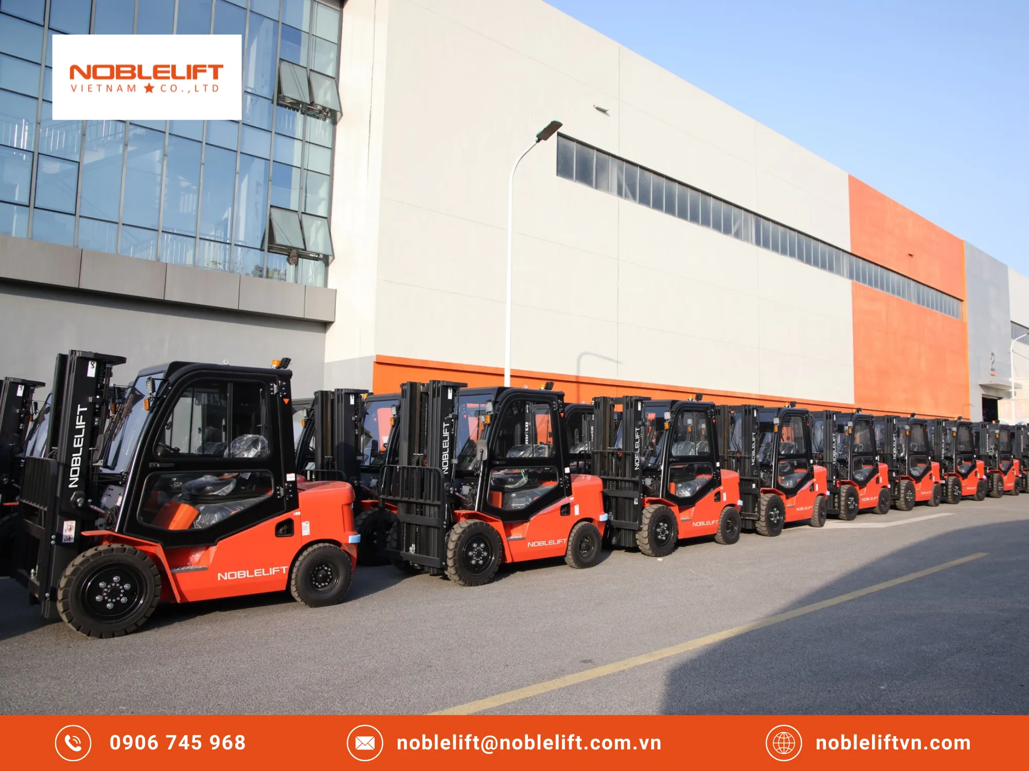 Xe nâng điện ngồi lái 2.5 tấn Noblelift: Đột phá công nghệ Pin Lithium
