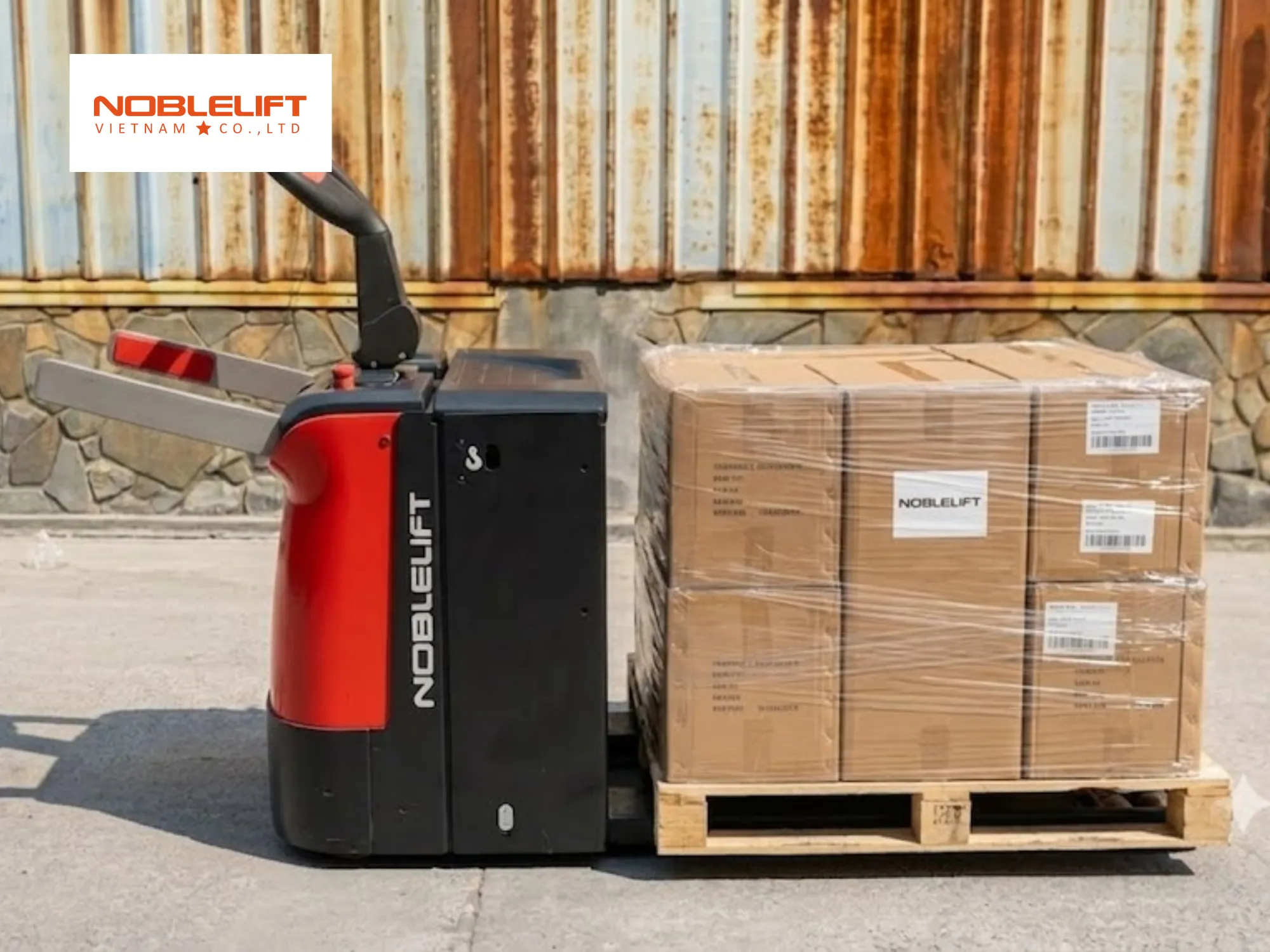 Cơ chế vận hành của xe nâng điện thấp kéo hàng siêu mượt