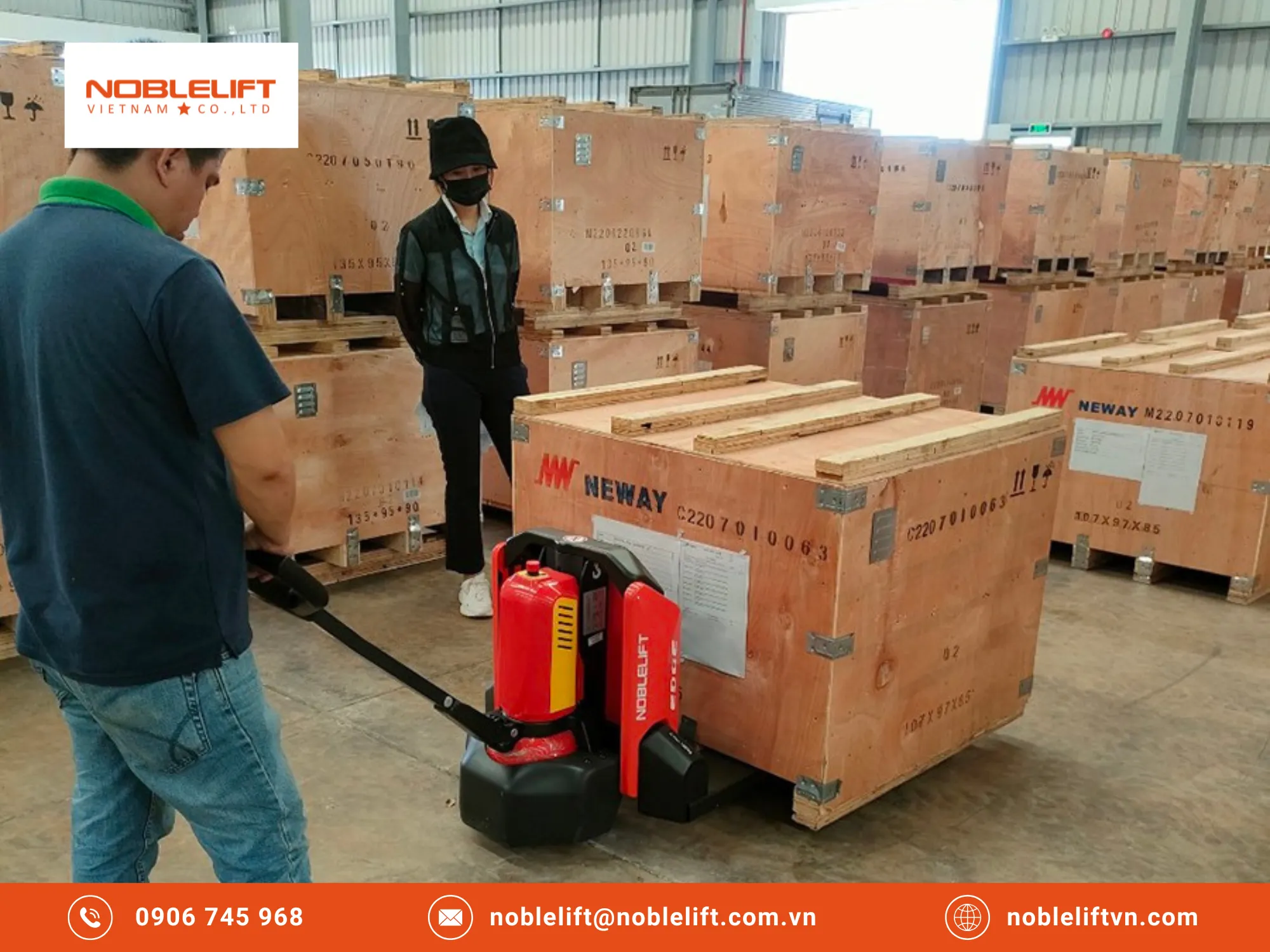 Hiệu quả kinh tế lâu dài khi đầu tư xe nâng điện thấp kéo pallet 2 tấn