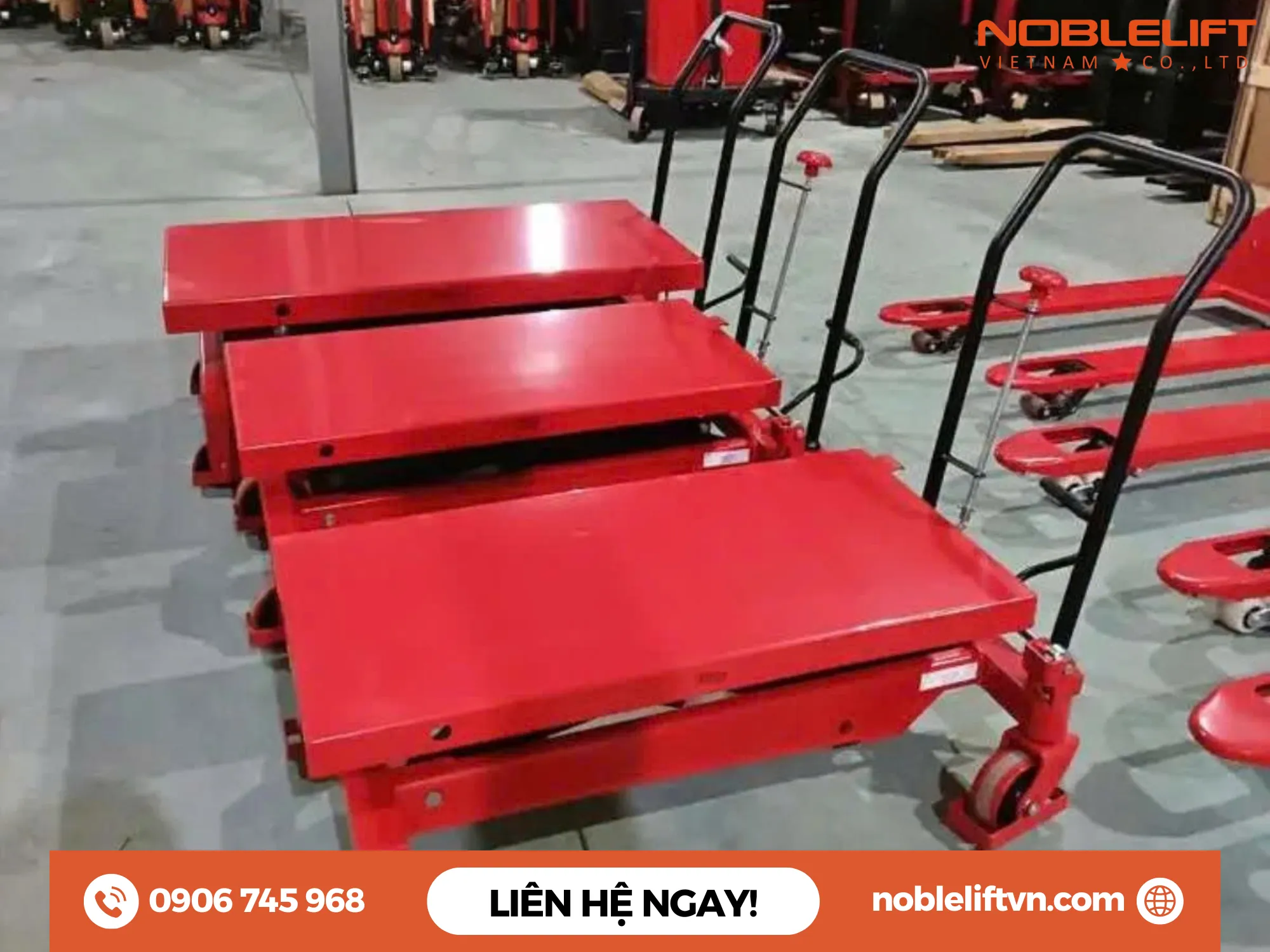 Thông số kỹ thuật xe nâng mặt bàn 350-700kg TFD35/70 Noblelift